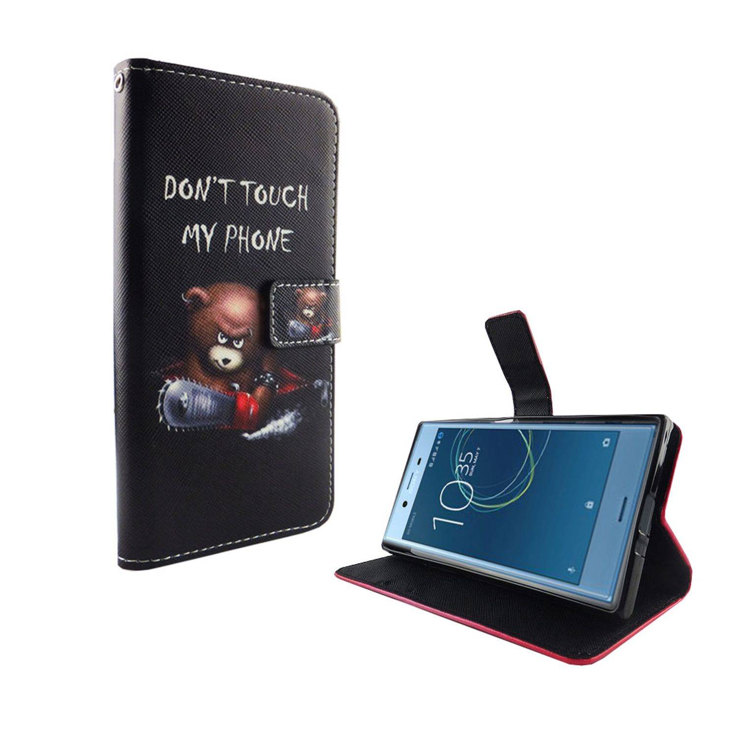 Sony Xperia XZs Handyhülle Bookcover Schwarz