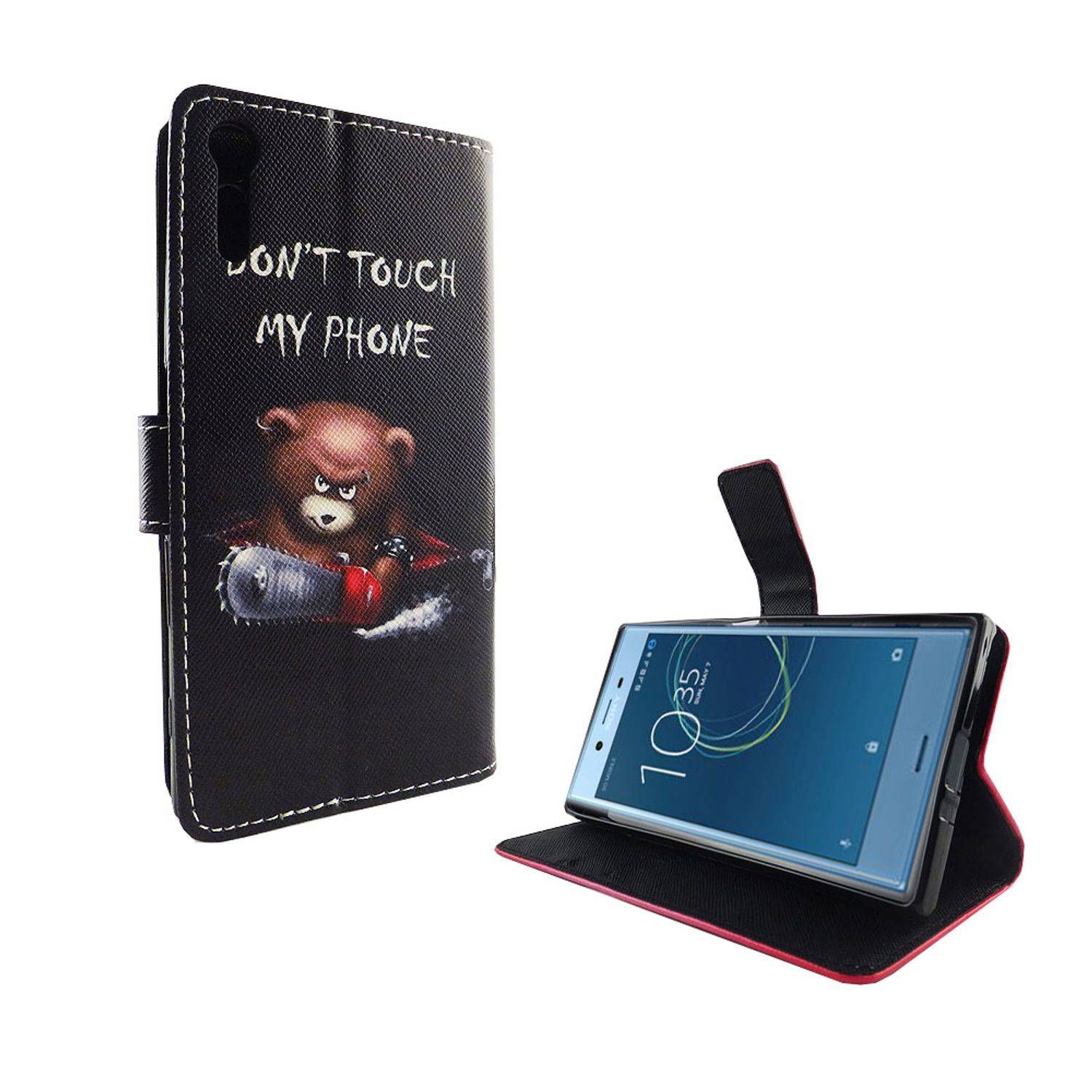 Sony Xperia XZs Handyhülle Bookcover Schwarz