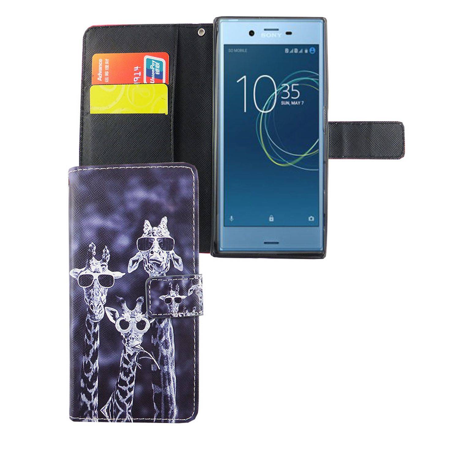 Sony Xperia XZs Handyhülle Bookcover Mehrfarbig