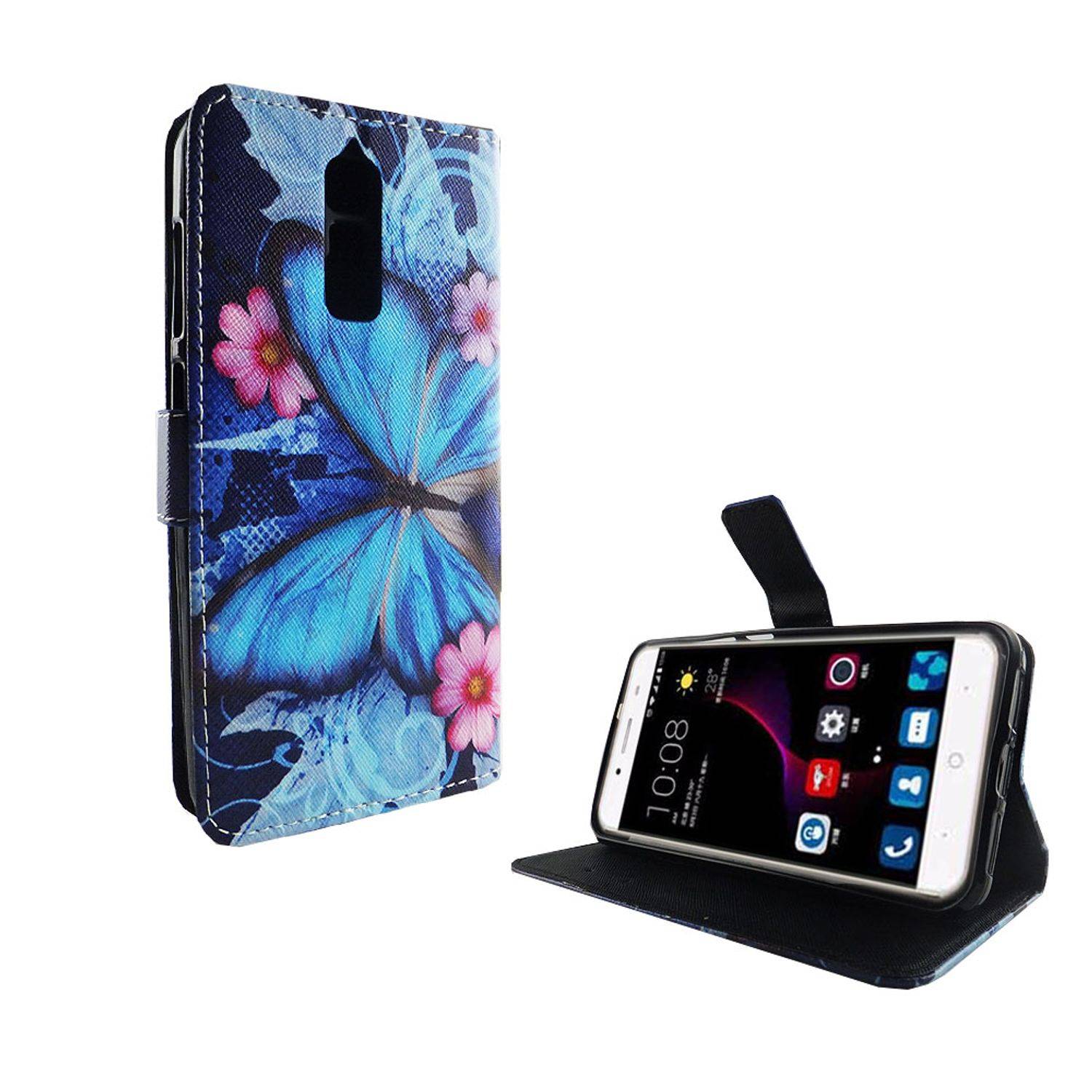ZTE Blade A2 Plus Handyhülle Bookcover Blau