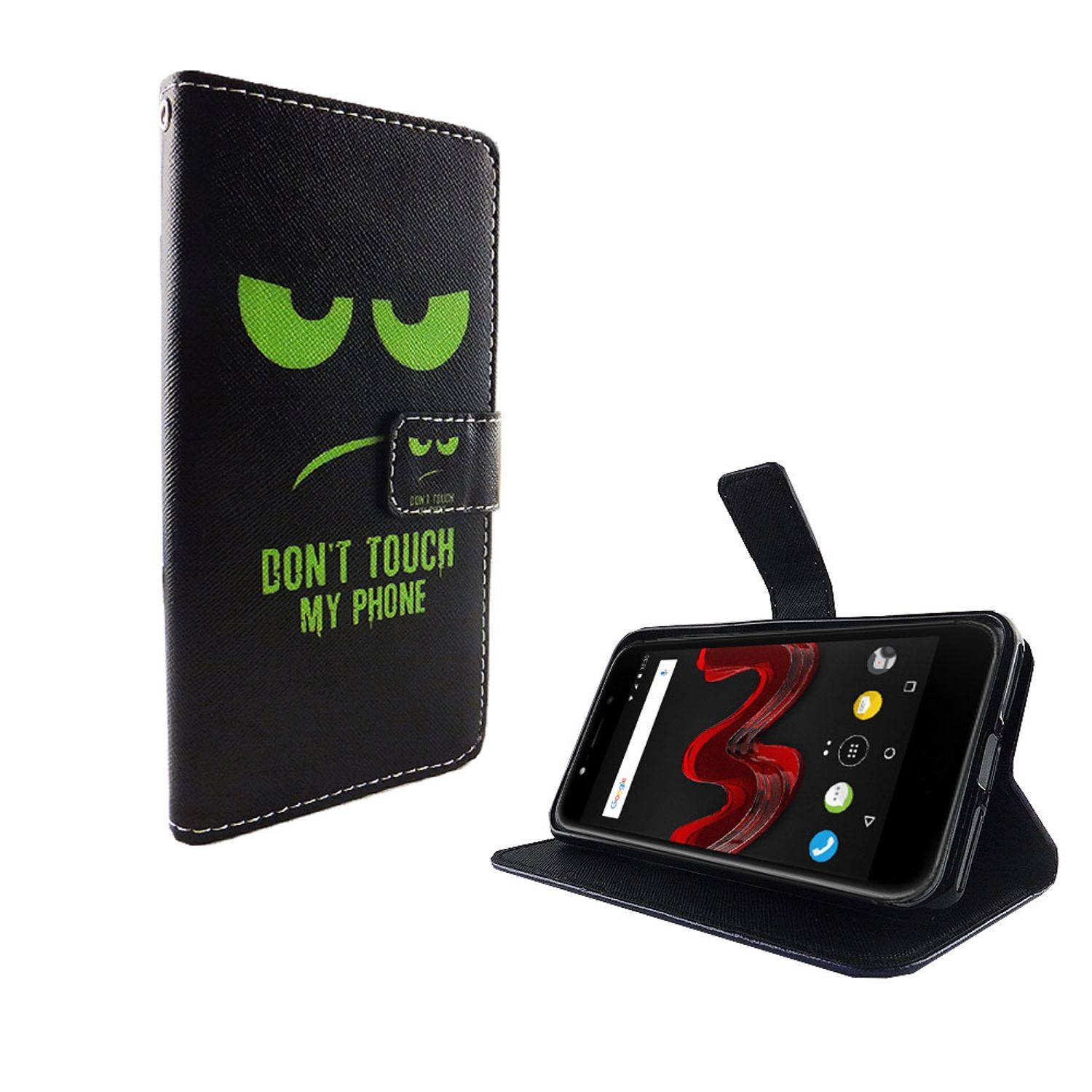 Wiko Wim Lite Handyhülle Bookcover Mehrfarbig