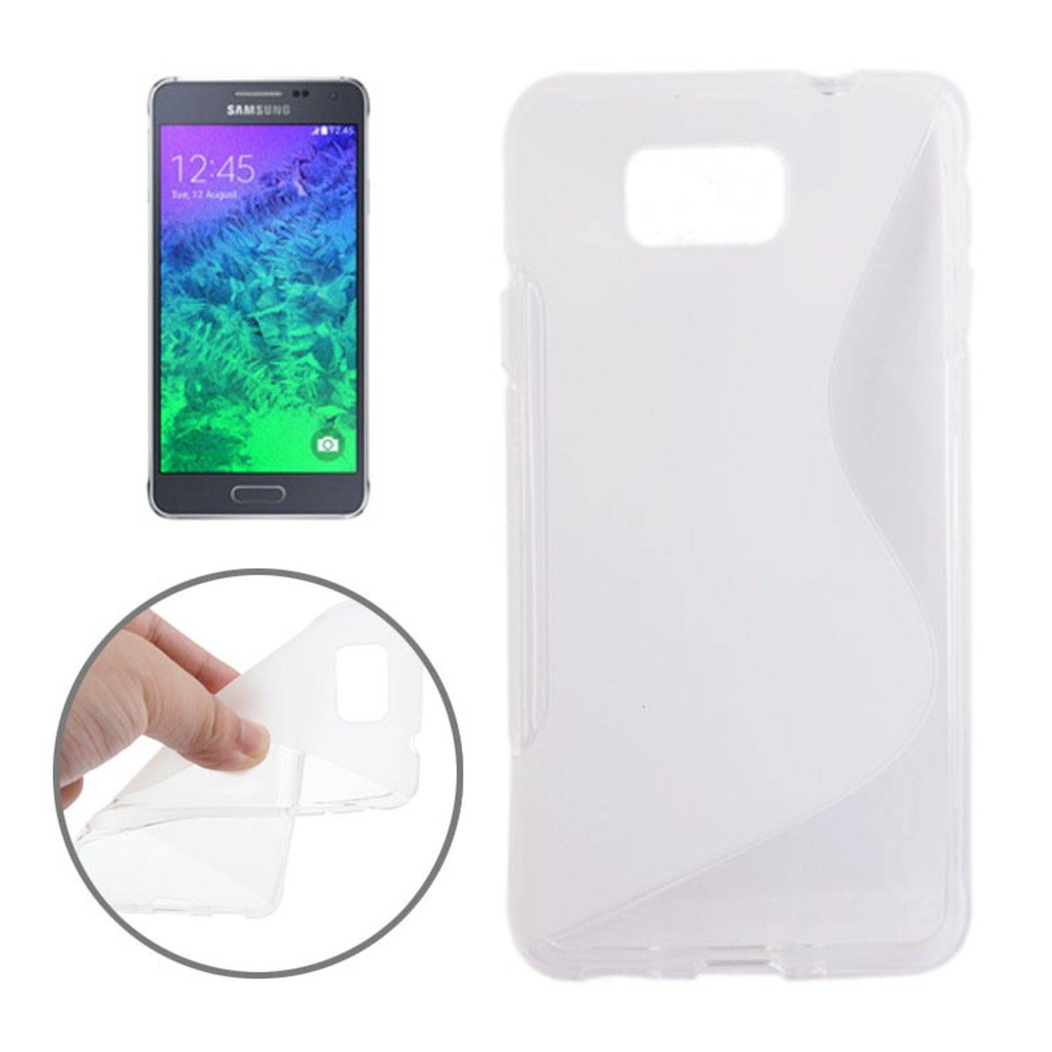 Samsung Galaxy Alpha Handyhülle Backcover Transparent