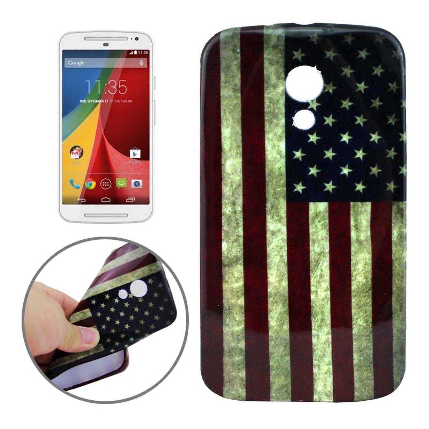 Motorola Moto G2 Handyhülle Backcover Mehrfarbig