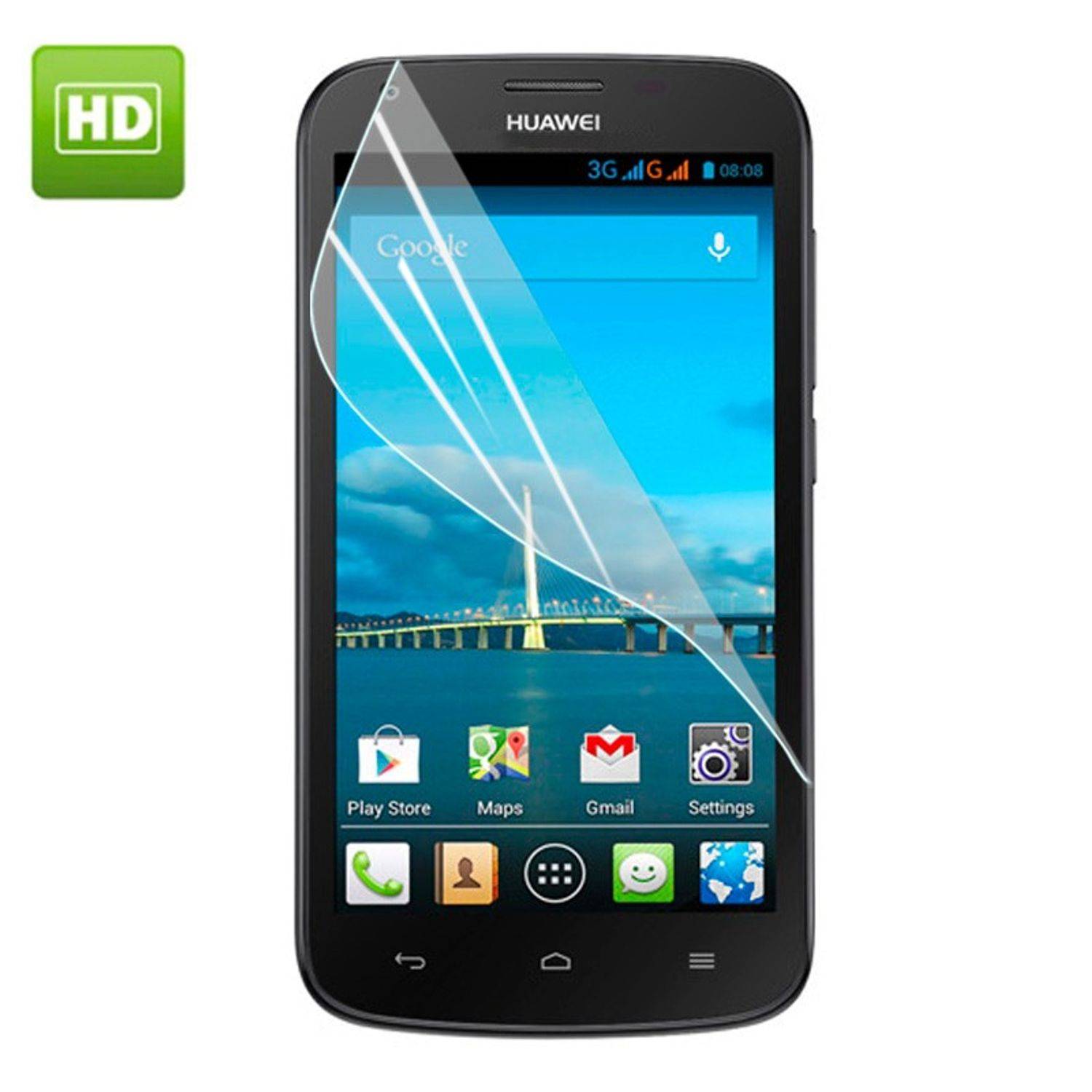 Huawei Ascend Y600 Handyhülle Backcover Transparent