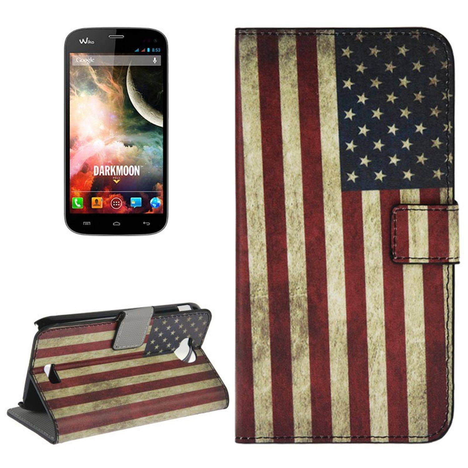 Wiko Darkmoon Handyhülle Backcover Mehrfarbig