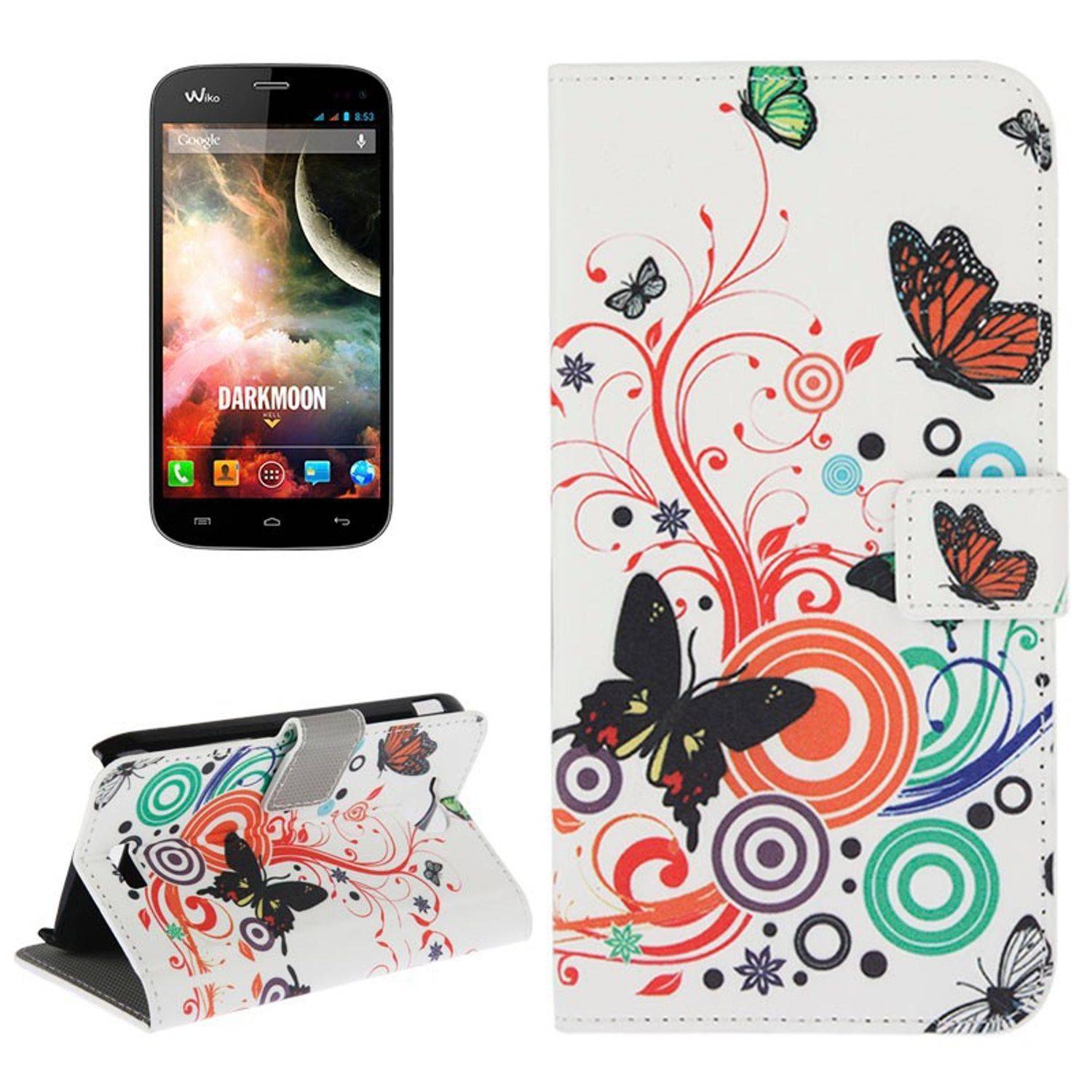 Wiko Darkmoon Handyhülle Backcover Mehrfarbig