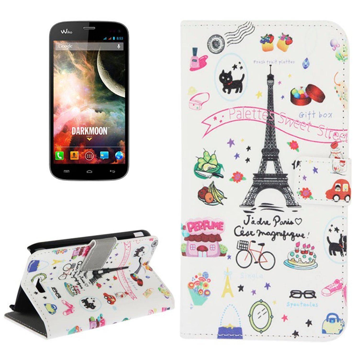 Wiko Darkmoon Handyhülle Backcover Mehrfarbig