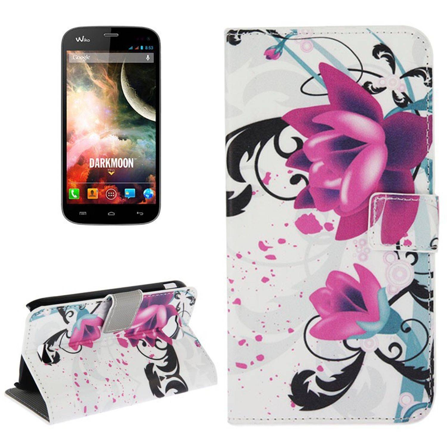 Wiko Darkmoon Handyhülle Backcover Mehrfarbig