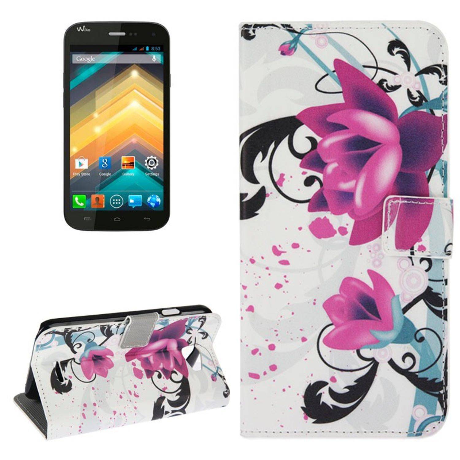 Wiko Barry Handyhülle Backcover Mehrfarbig