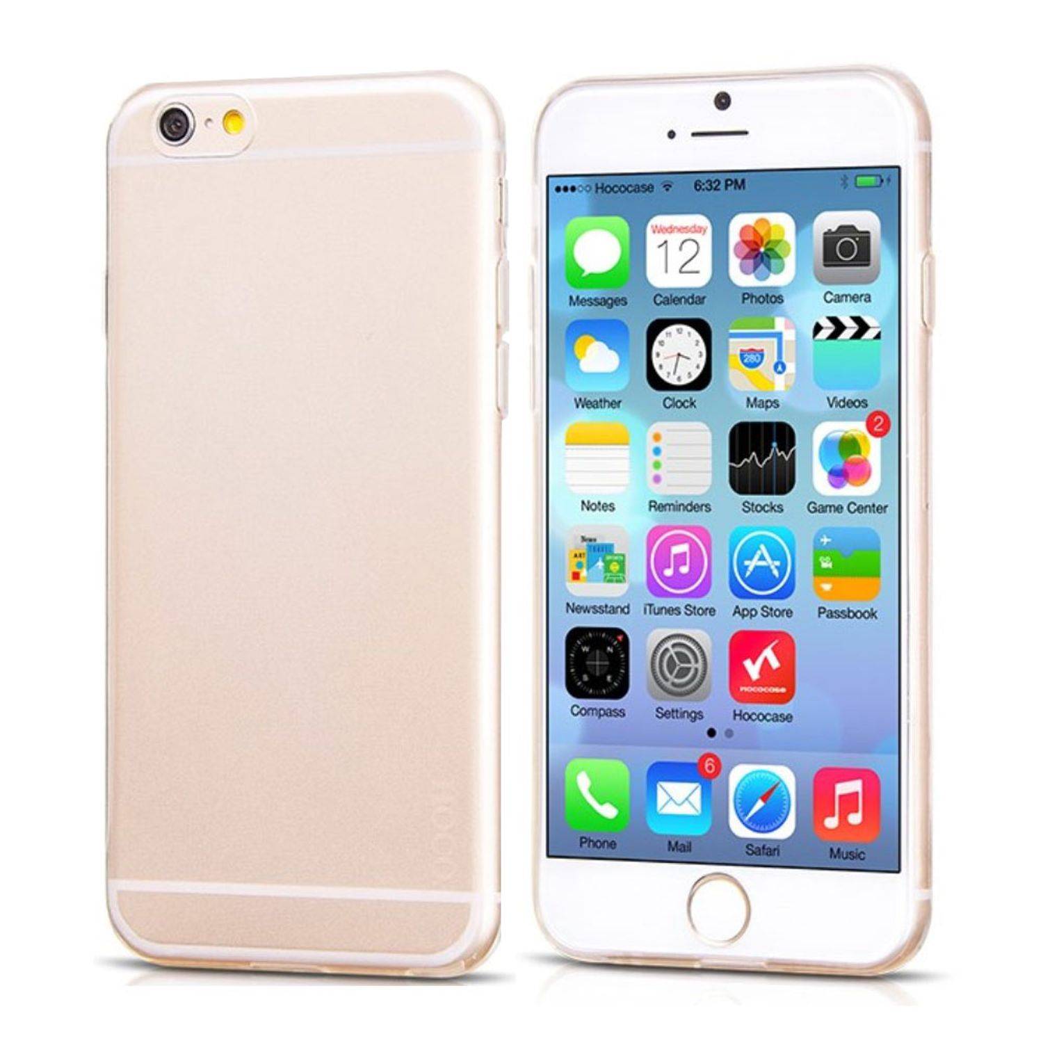 Apple iPhone 6 / 6s Plus Handyhülle Ultra Dünn Bumper Backcover Transparent