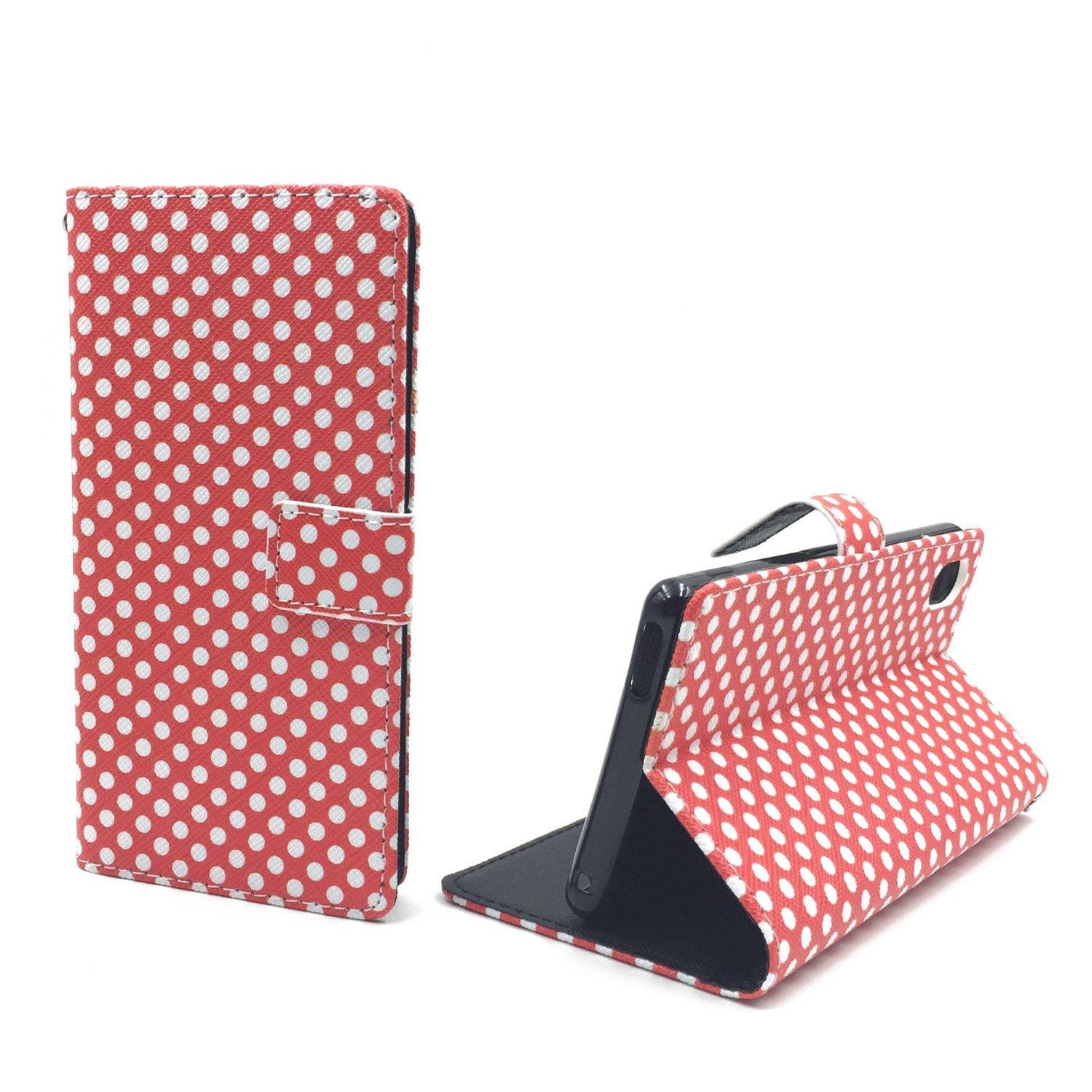 Sony Xperia M4 Aqua Handyhülle Bookcover Rot