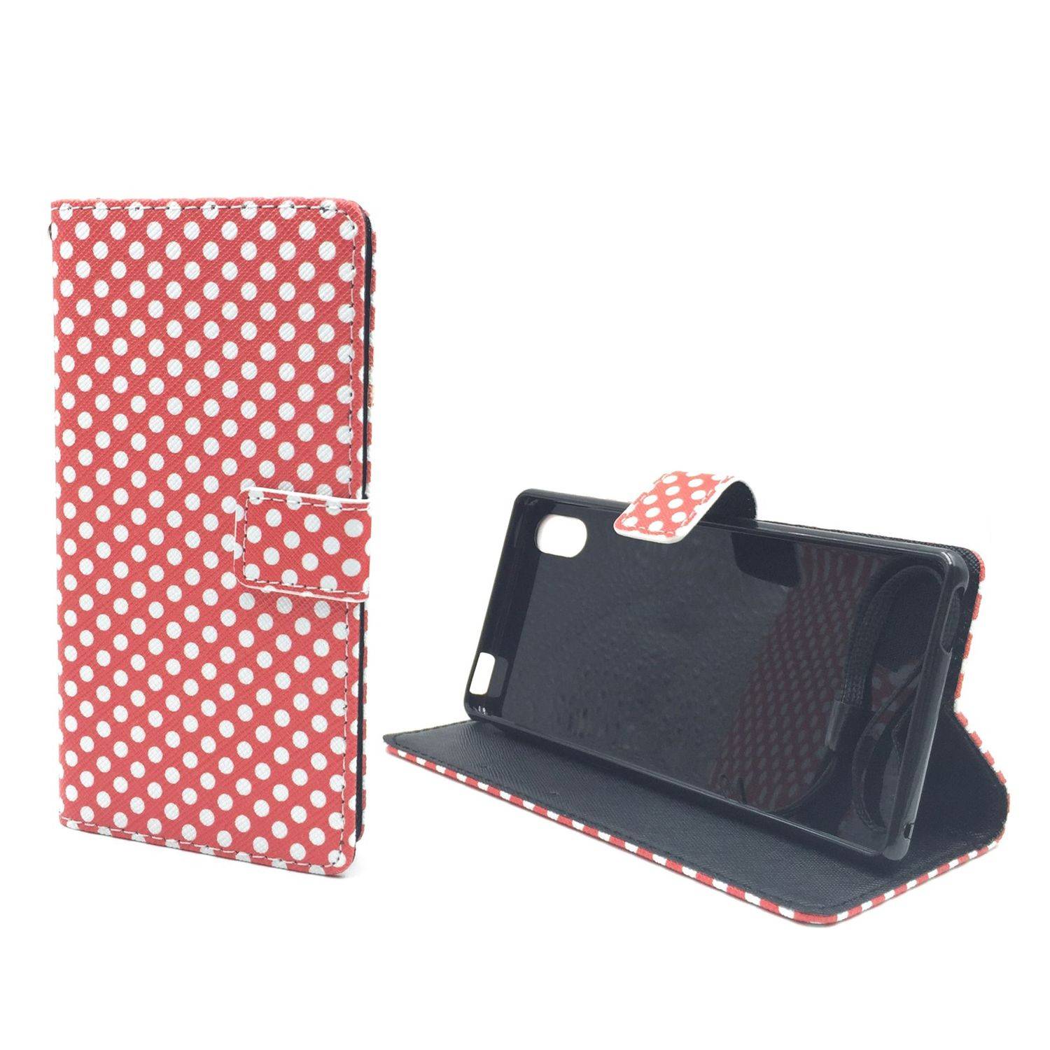 Sony Xperia M4 Aqua Handyhülle Bookcover Rot
