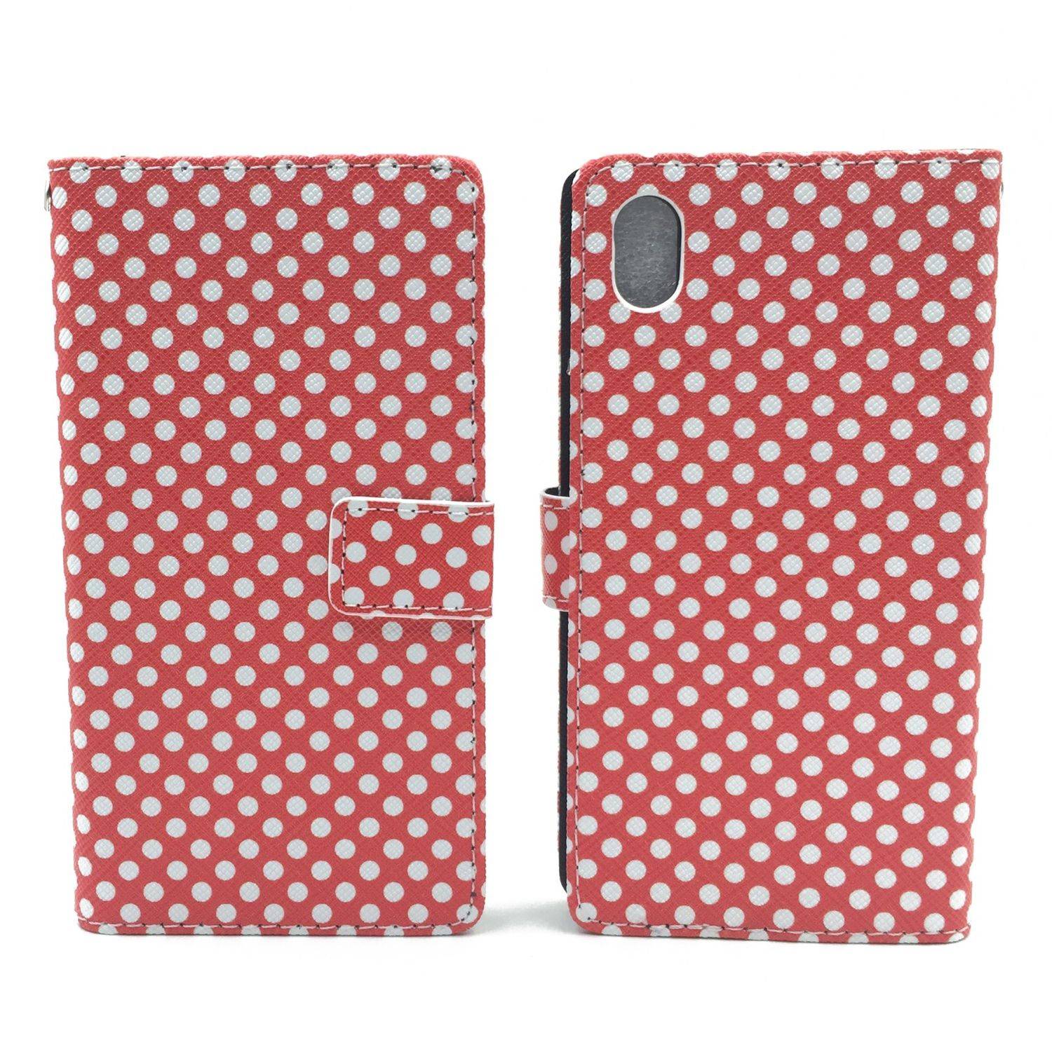 Sony Xperia M4 Aqua Handyhülle Bookcover Rot