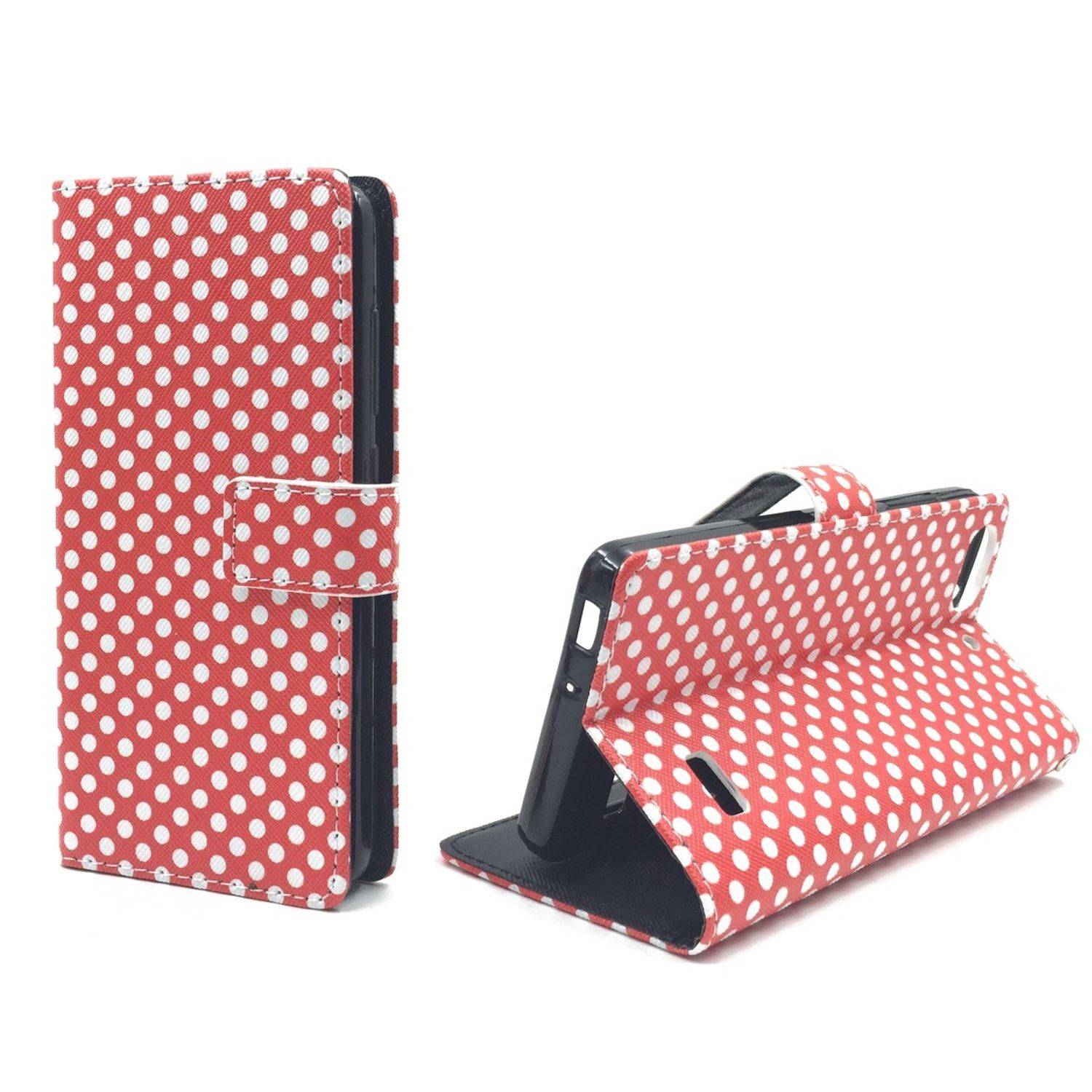 Huawei G Play Mini / Honor 4C Handyhülle Bookcover Rot