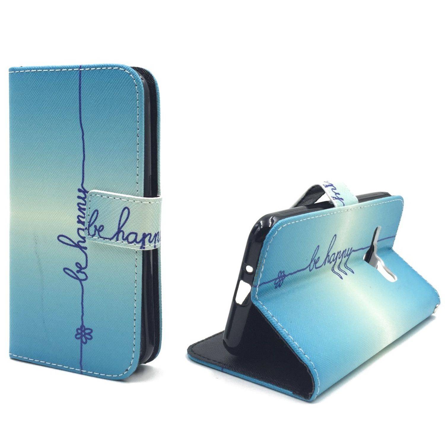 Samsung Galaxy J1 (2016) Handyhülle Bookcover Blau