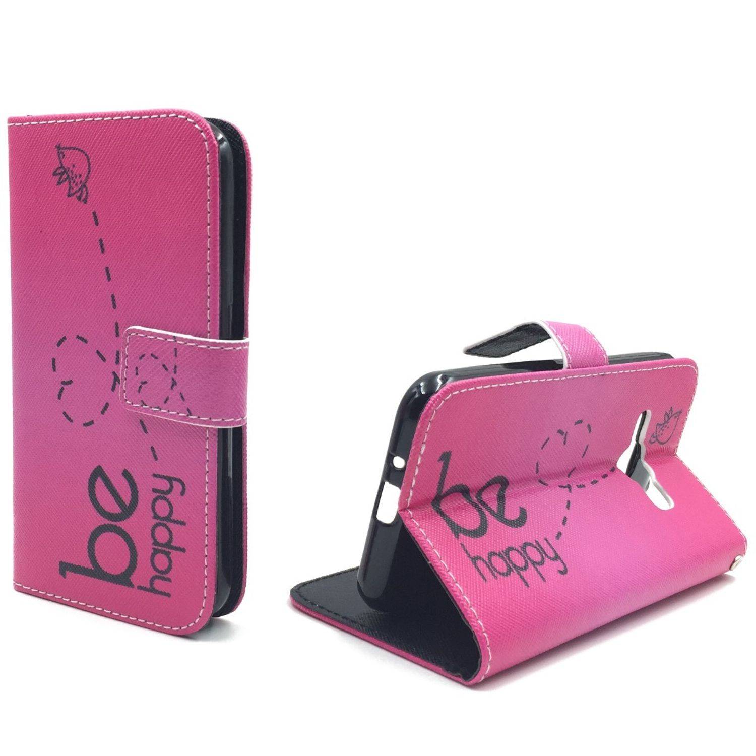 Samsung Galaxy J1 (2016) Handyhülle Bookcover Rosa