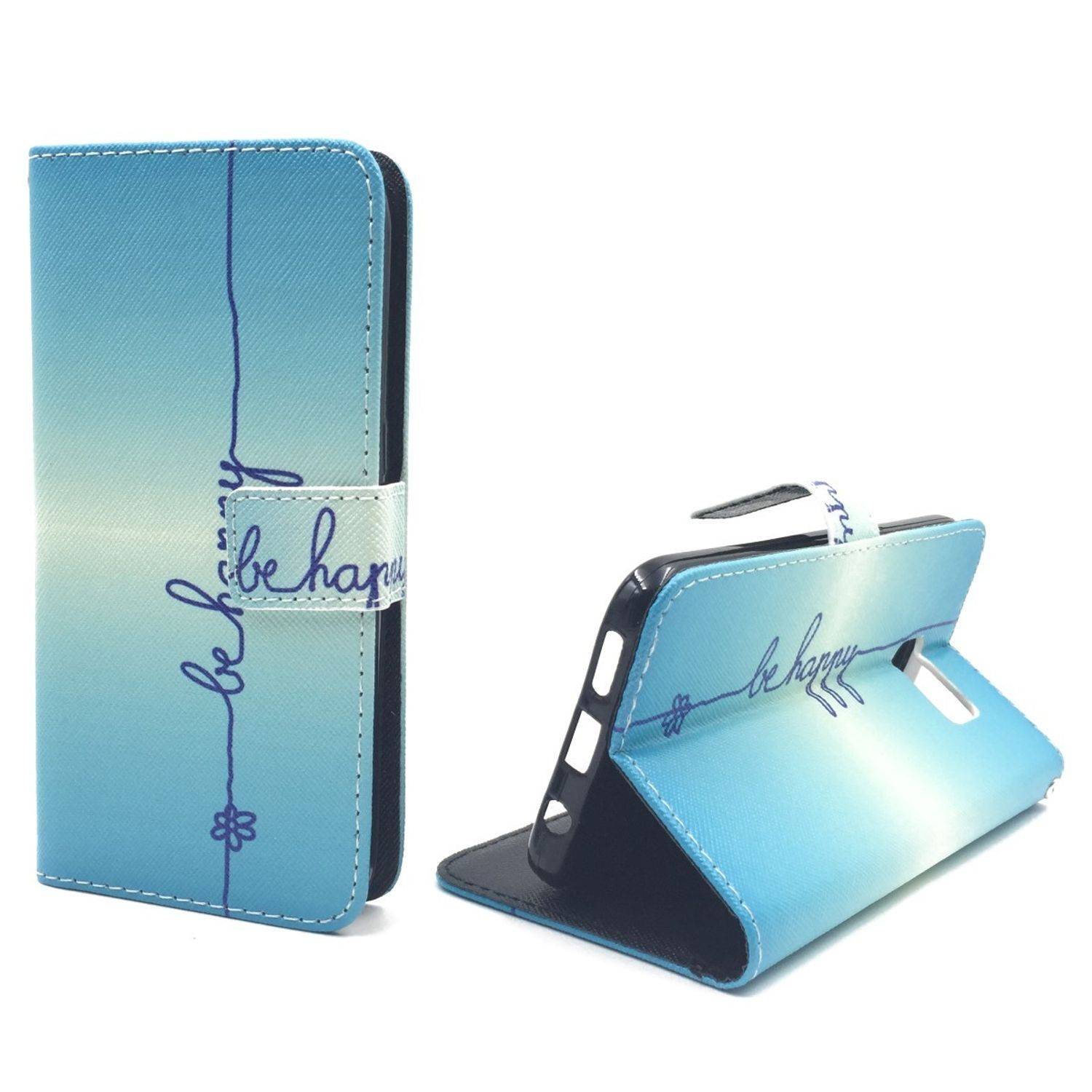 Samsung Galaxy S7 Handyhülle Bookcover Blau