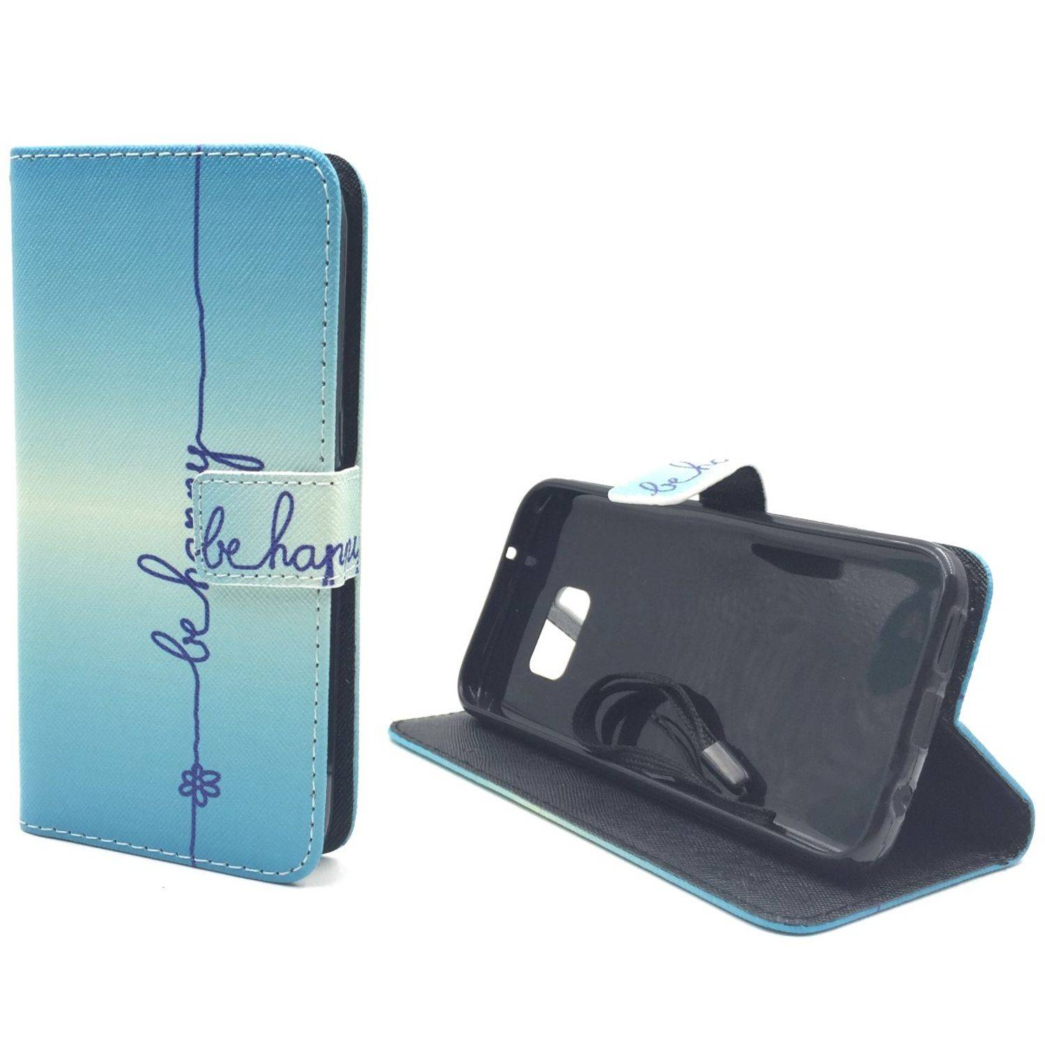 Samsung Galaxy S7 Handyhülle Bookcover Blau