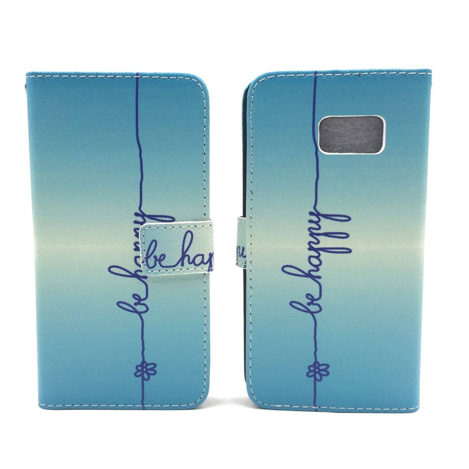 Samsung Galaxy S7 Handyhülle Bookcover Blau
