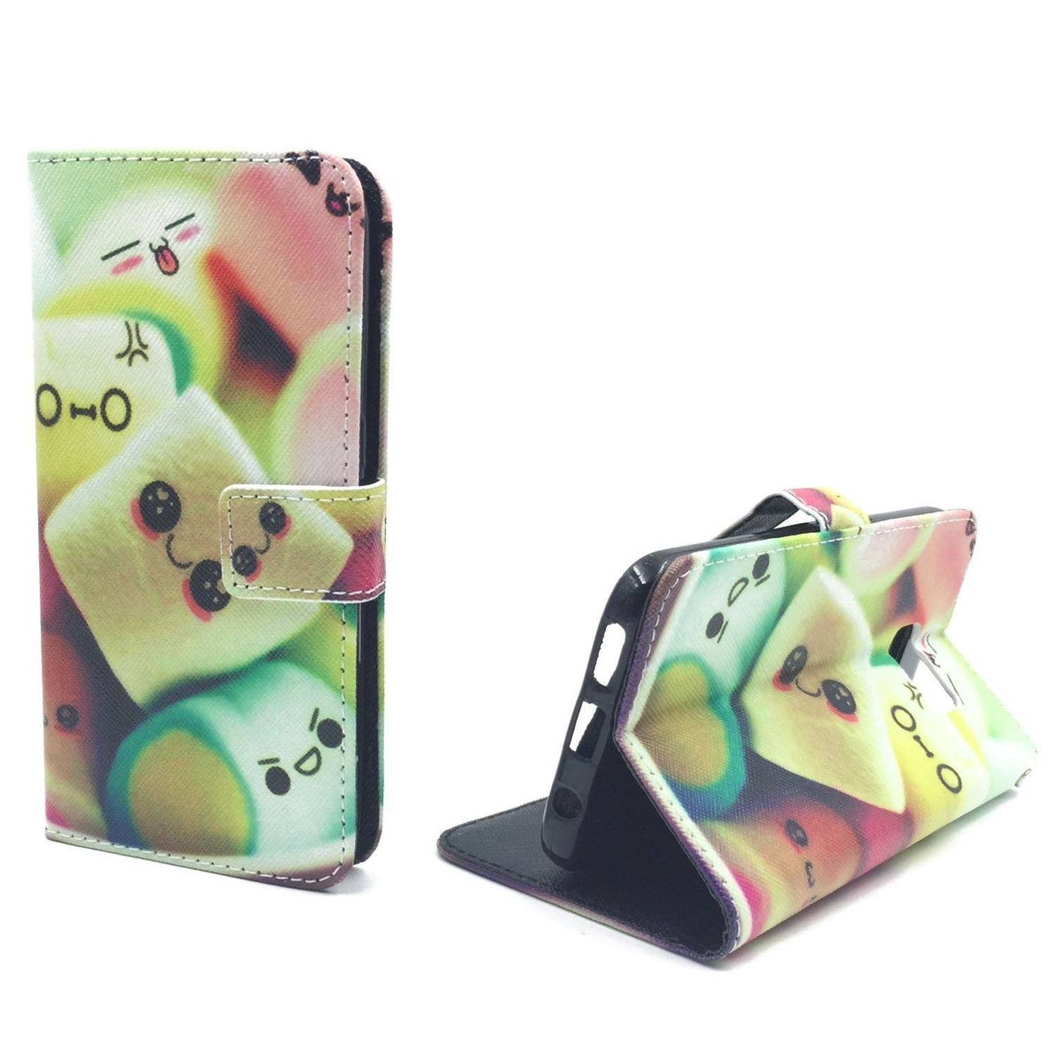 Samsung Galaxy S7 Handyhülle Bookcover Mehrfarbig