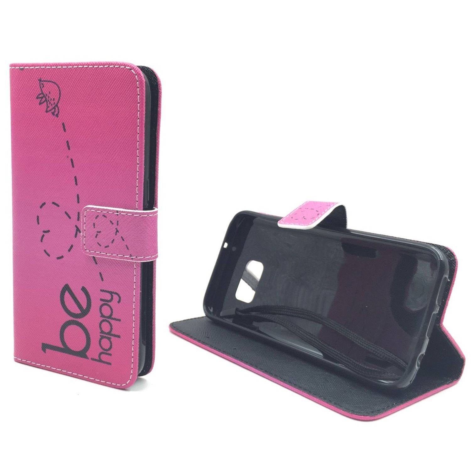 Samsung Galaxy S7 Handyhülle Bookcover Rosa