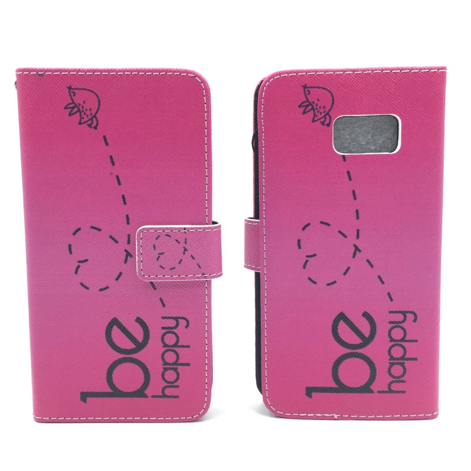 Samsung Galaxy S7 Handyhülle Bookcover Rosa