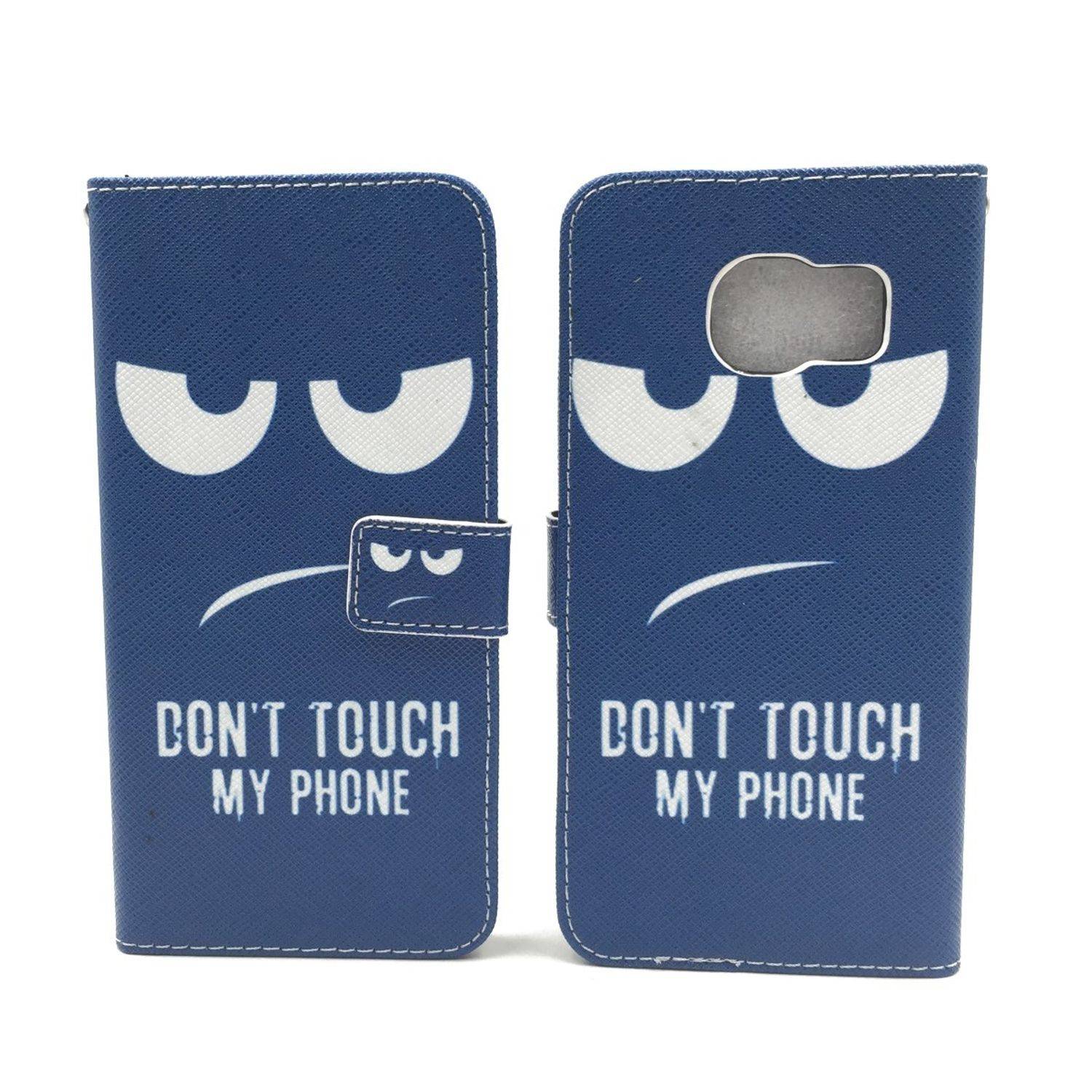 Samsung Galaxy S7 Edge Handyhülle Bookcover Blau