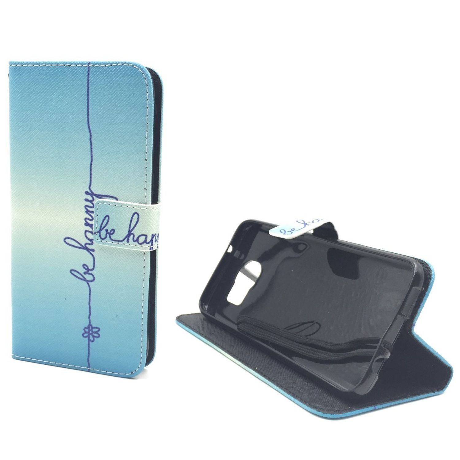 Samsung Galaxy S7 Edge Handyhülle Bookcover Blau