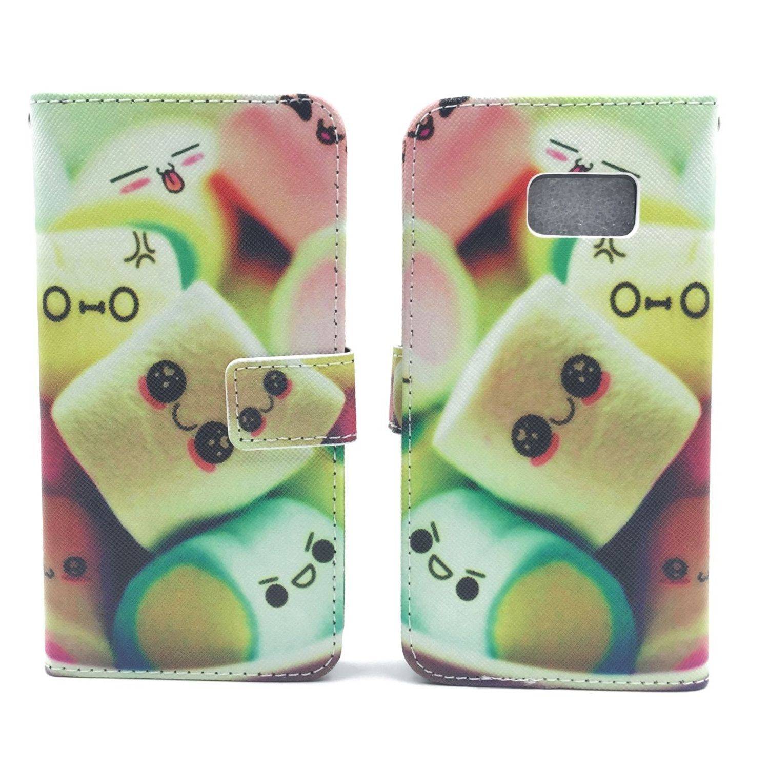 Samsung Galaxy S7 Edge Handyhülle Bookcover Mehrfarbig