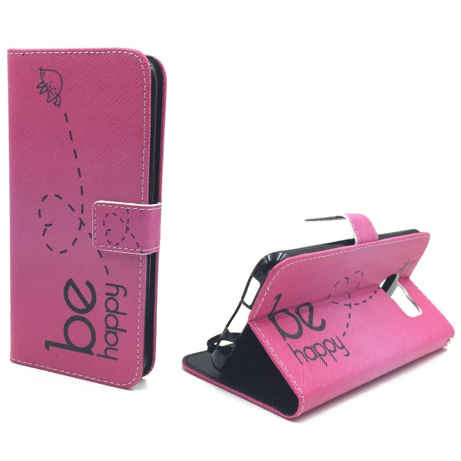 Samsung Galaxy S7 Edge Handyhülle Bookcover Rosa