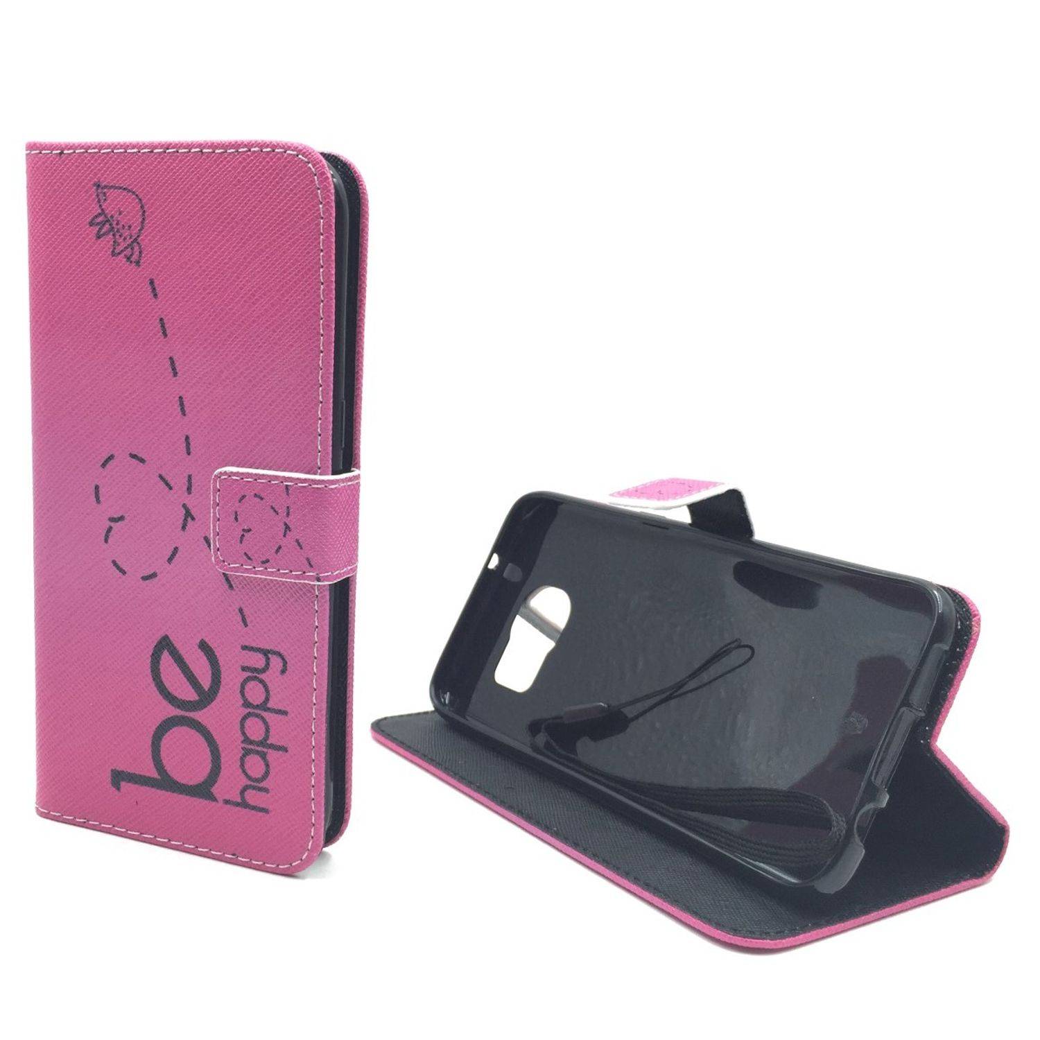 Samsung Galaxy S7 Edge Handyhülle Bookcover Rosa