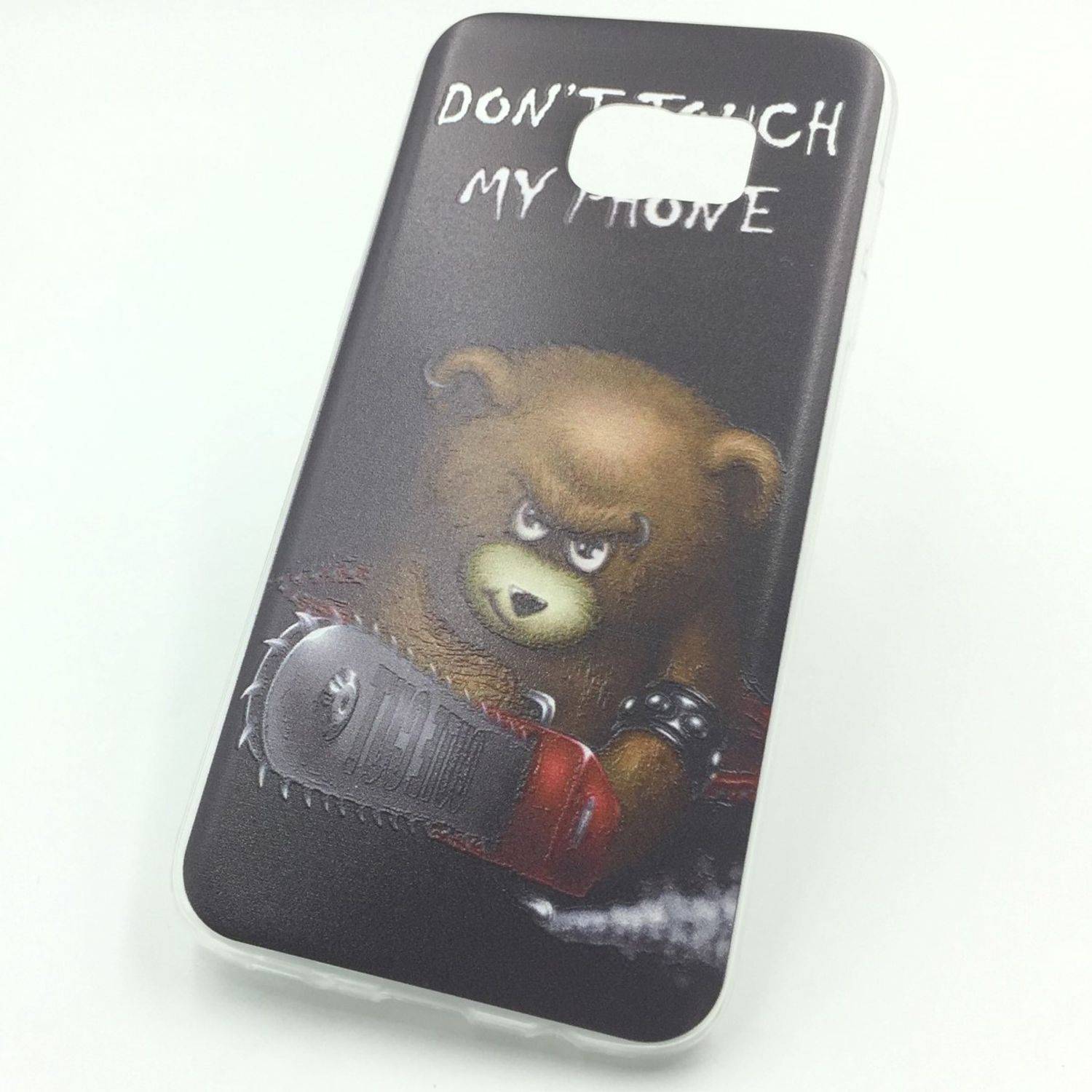 Samsung Galaxy S7 Edge Handyhülle Backcover Schwarz