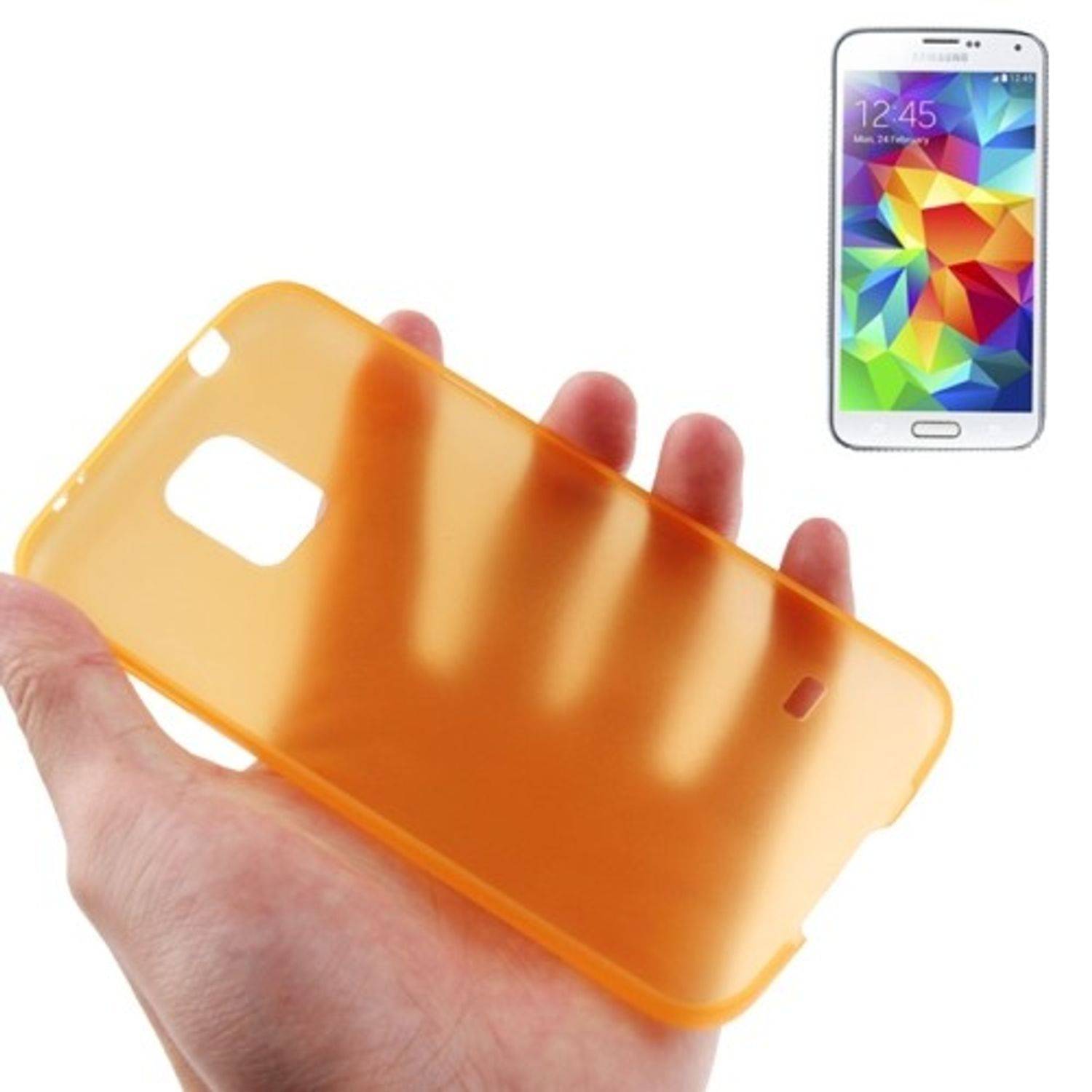 Samsung Galaxy S5 / S5 Neo Handyhülle Backcover Orange