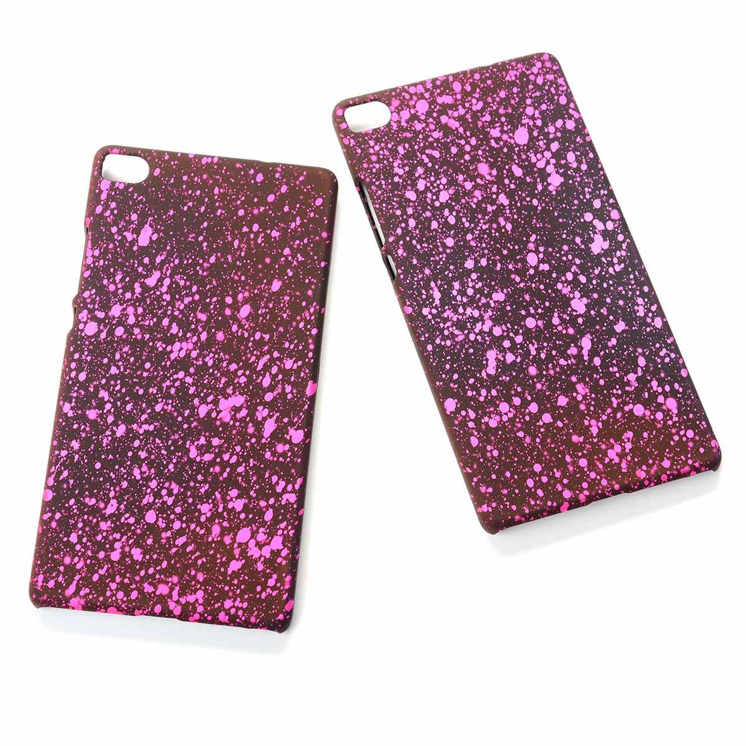 Huawei P8 Handyhülle Backcover Schwarz