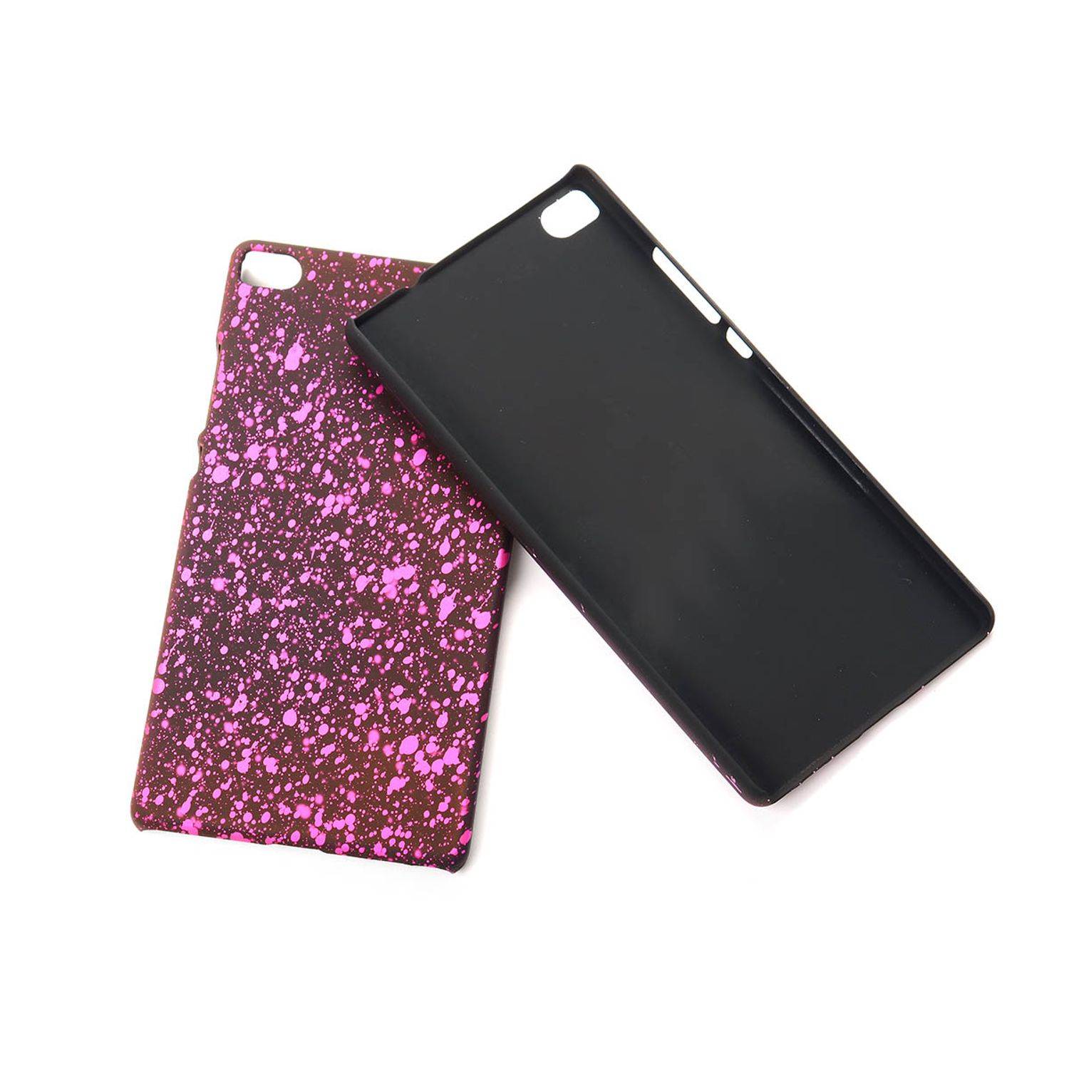 Huawei P8 Handyhülle Backcover Schwarz