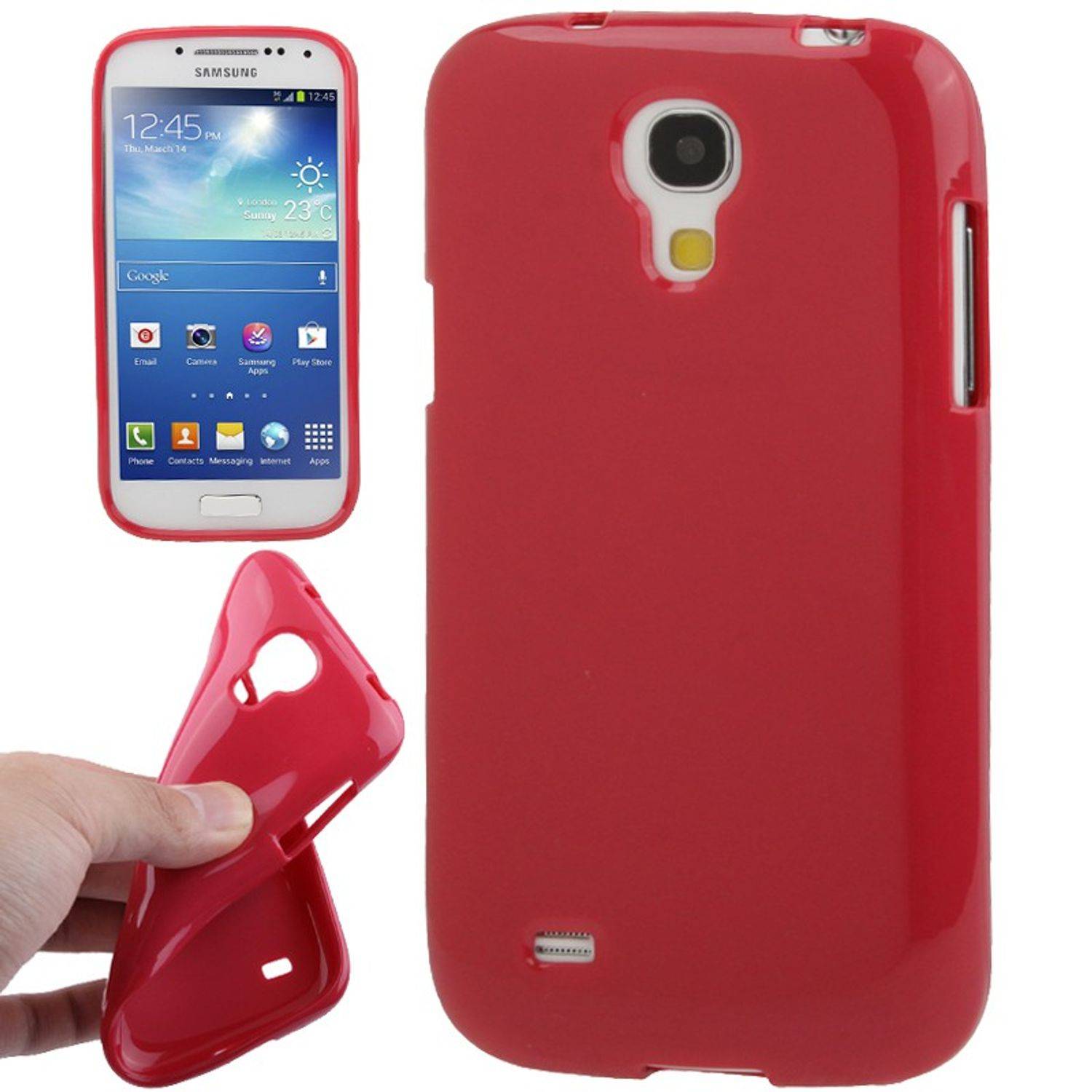 Samsung Galaxy S4 Mini Handyhülle Backcover Rot