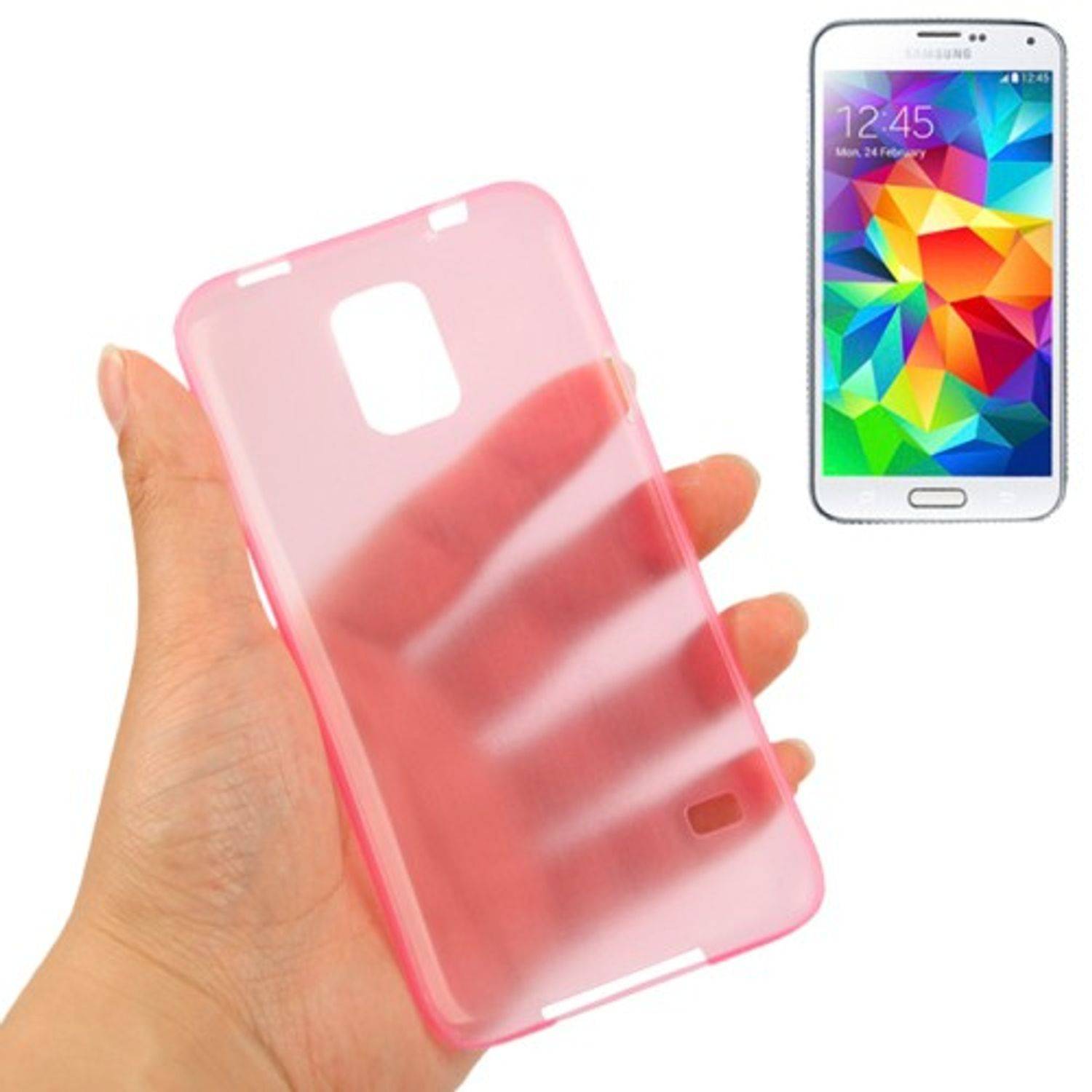 Samsung Galaxy S5 / S5 Neo Handyhülle Backcover Rosa