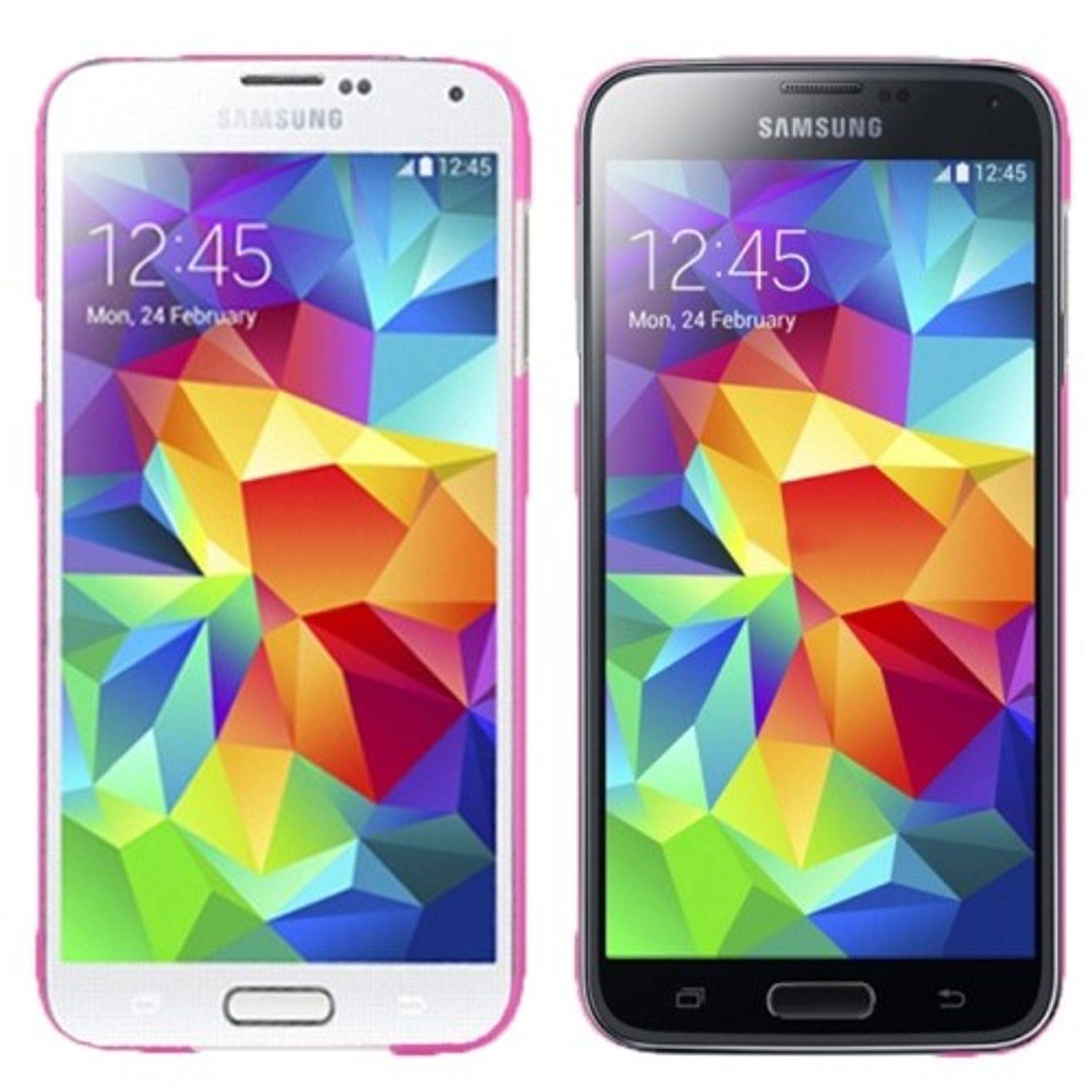 Samsung Galaxy S5 / S5 Neo Handyhülle Backcover Rosa