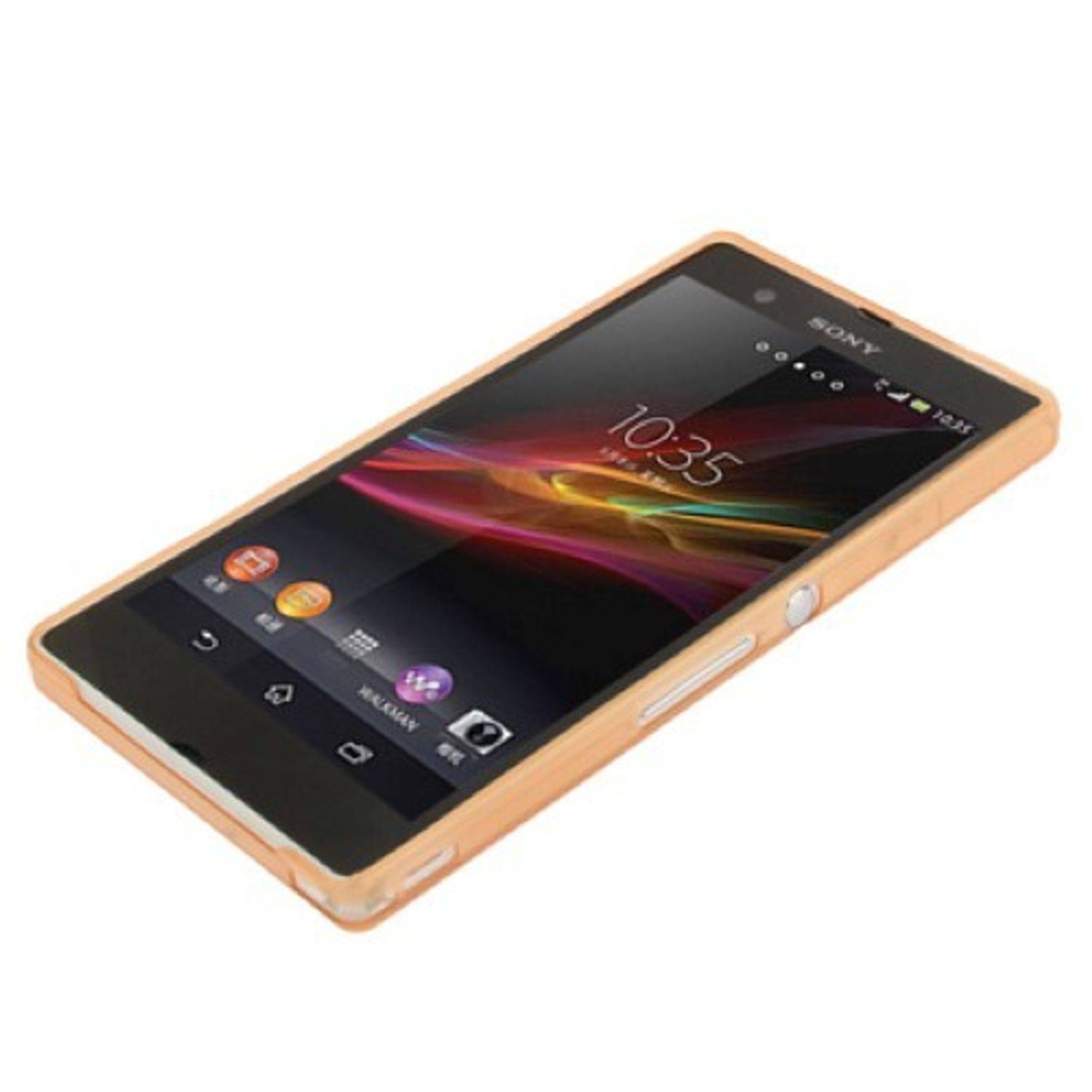 Sony Xperia Z Handyhülle Backcover Orange