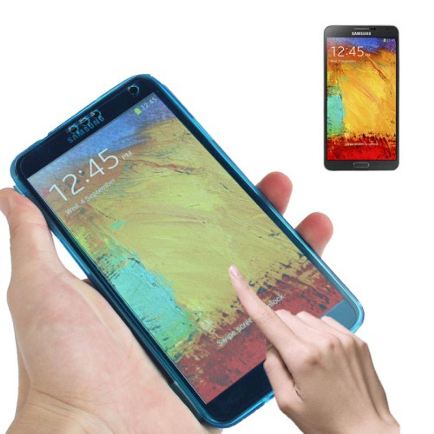 Samsung Galaxy Note 3 Handyhülle Backcover Blau