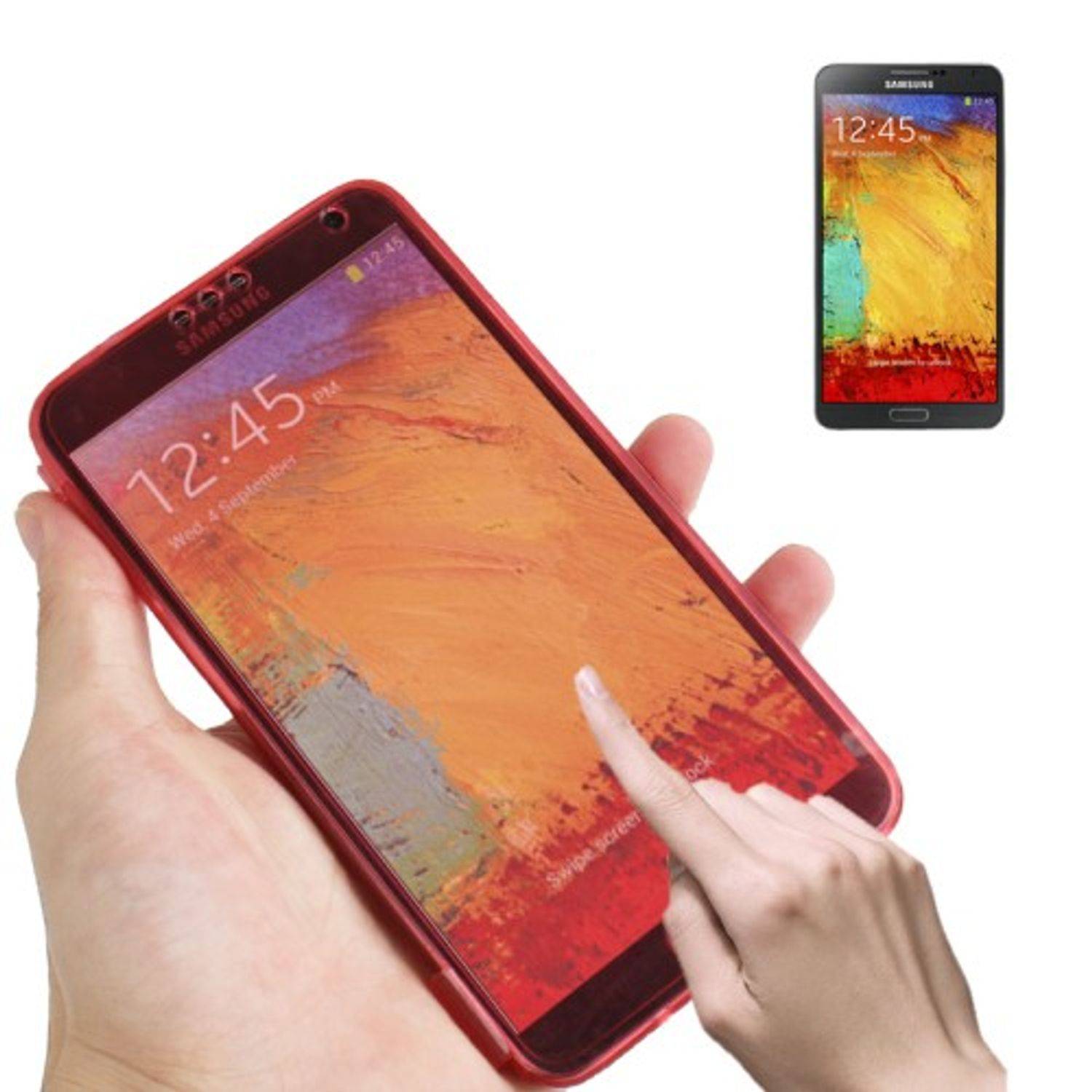 Samsung Galaxy Note 3 Handyhülle Backcover Rot