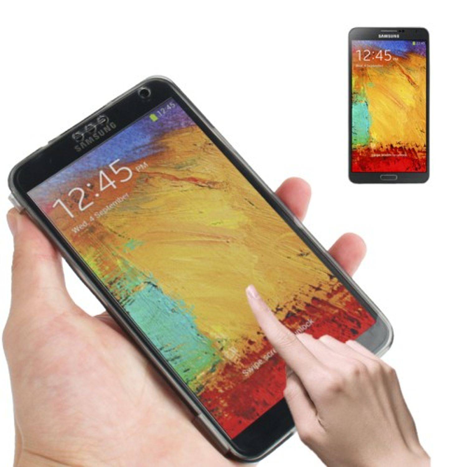 Samsung Galaxy Note 3 Handyhülle Backcover Grau