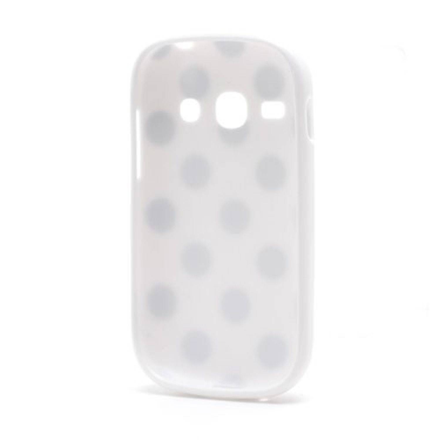 Samsung Galaxy Fame S6810 Handyhülle Backcover Weiß