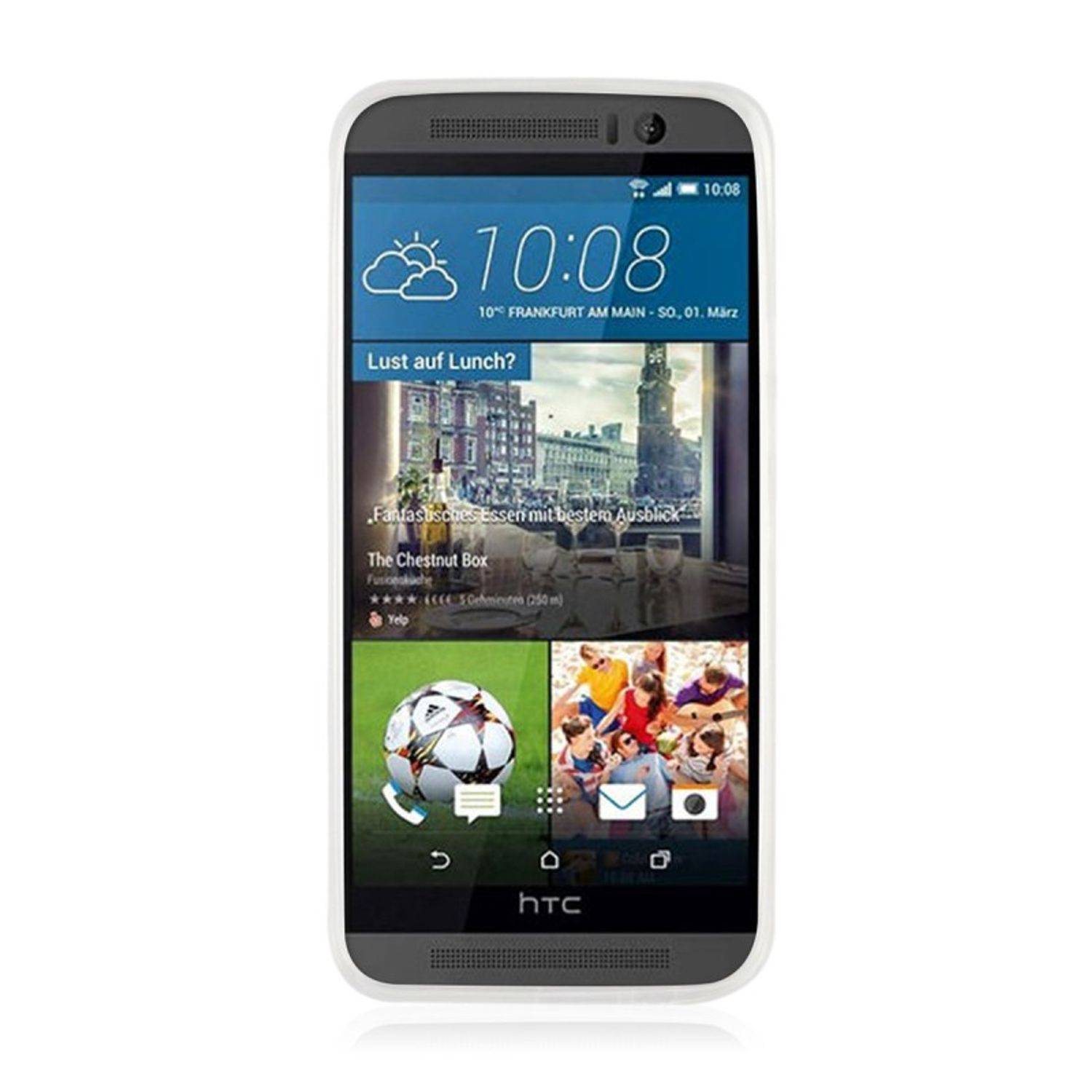 HTC One M9 Handyhülle Ultra Dünn Bumper Backcover Transparent