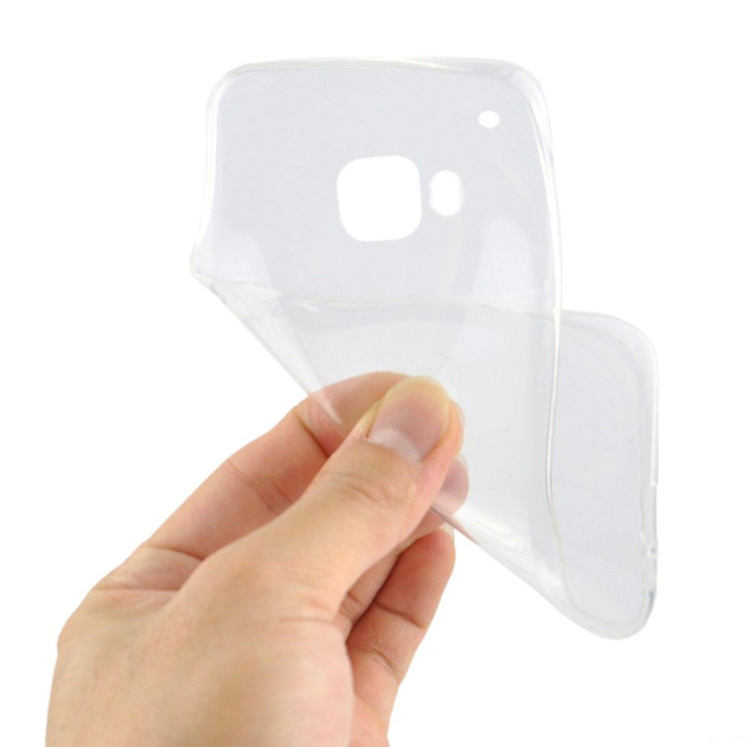 HTC One M9 Handyhülle Ultra Dünn Bumper Backcover Transparent