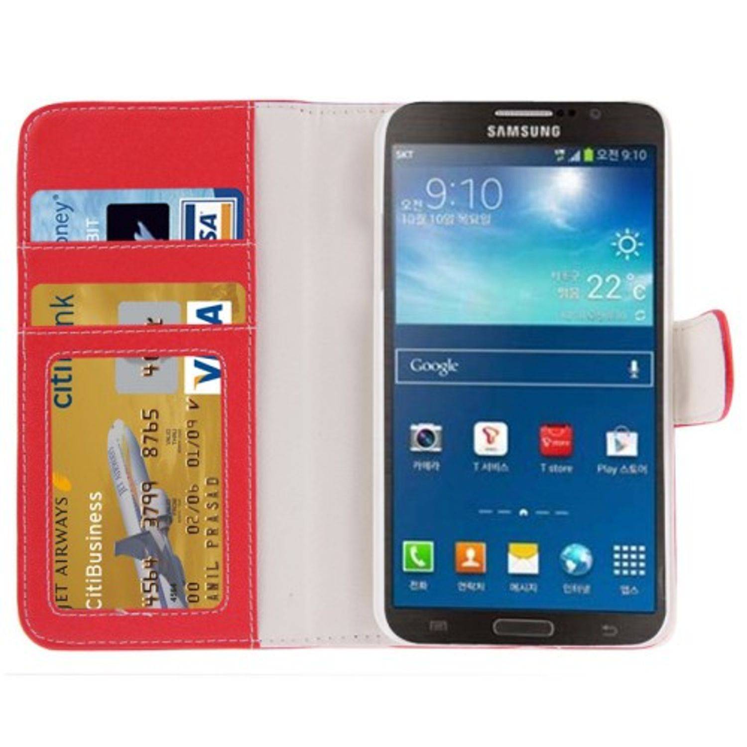 Samsung Galaxy Round Handyhülle Backcover Rot