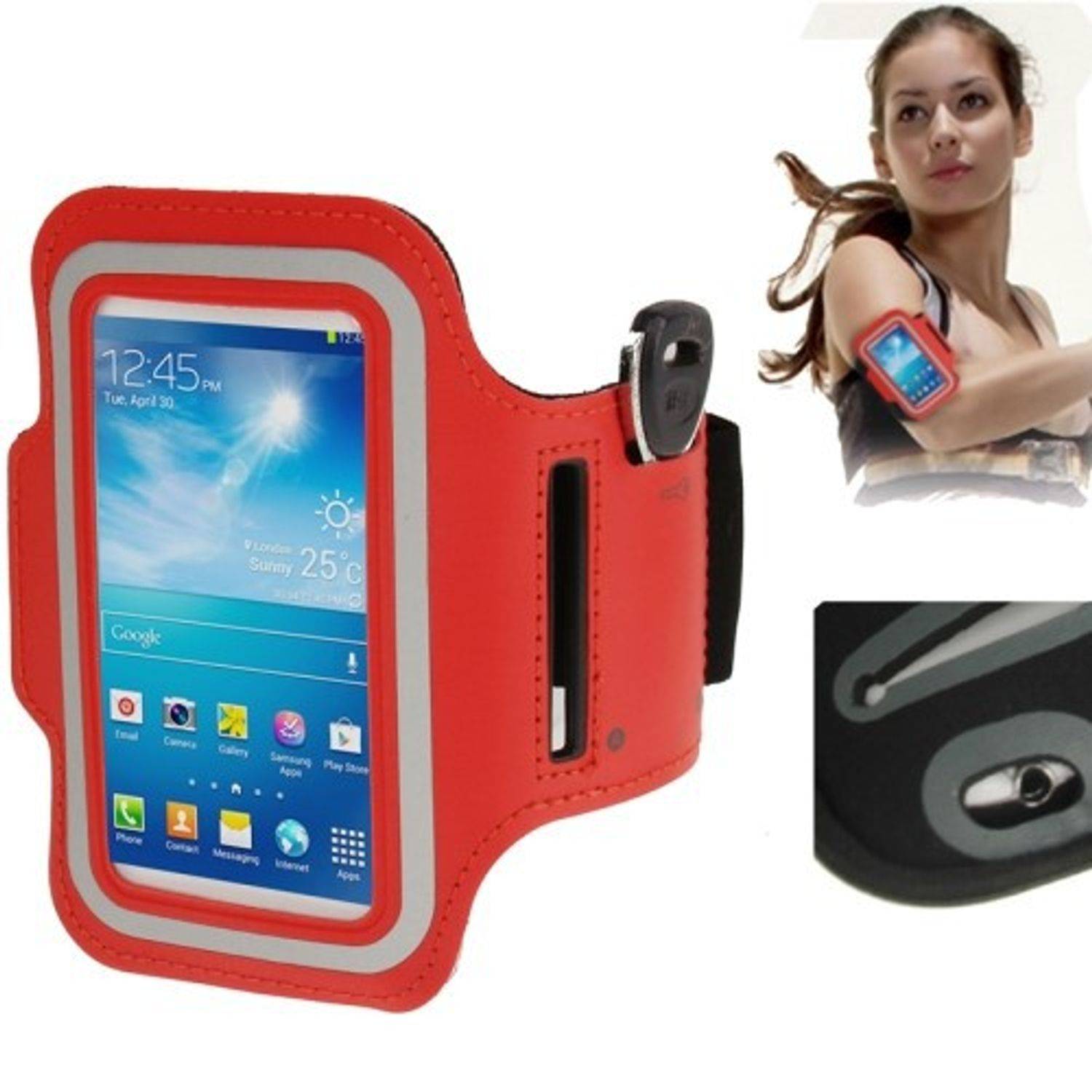 Samsung Galaxy S4 Mini Handyhülle Backcover Rot