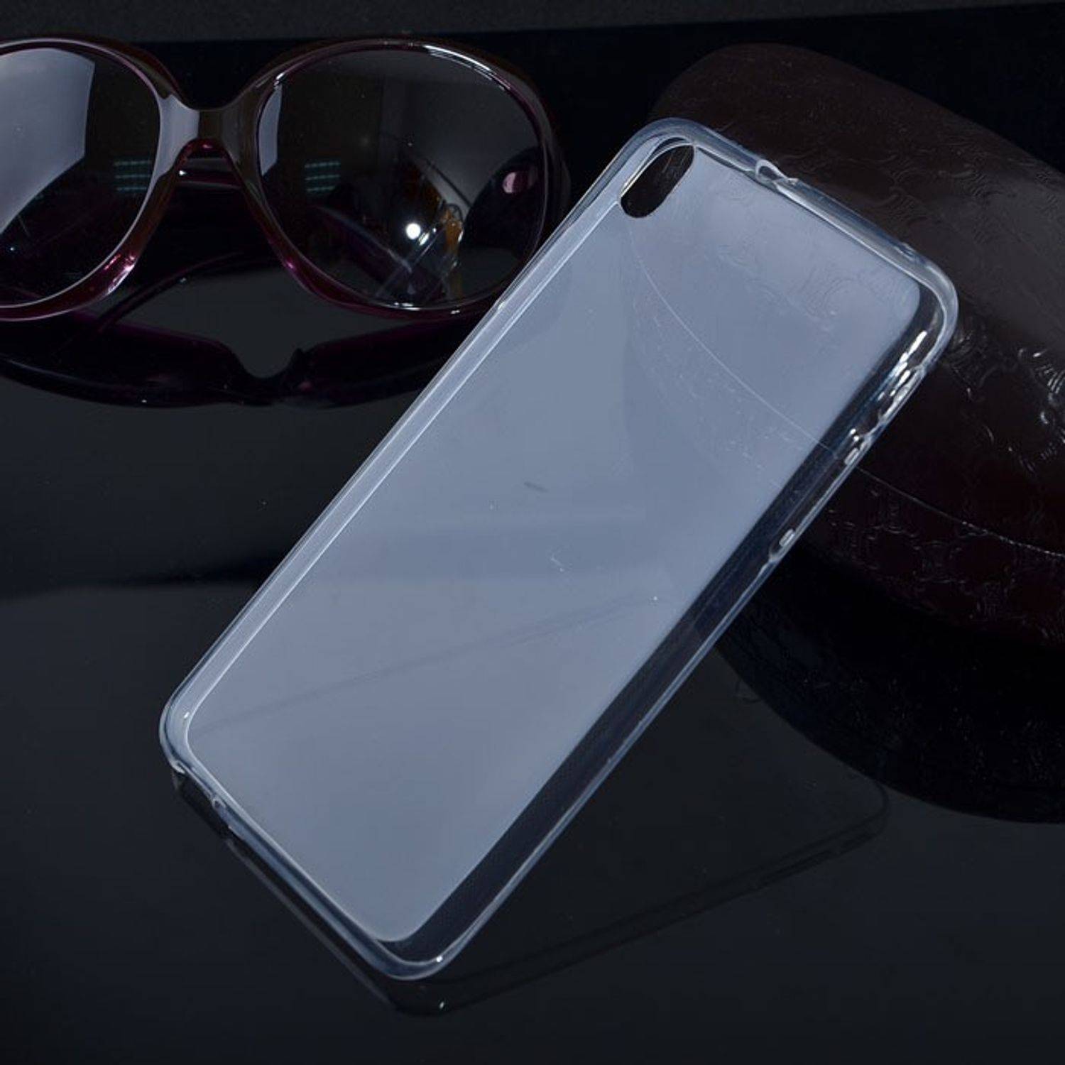 HTC Desire 816 Handyhülle Ultra Dünn Bumper Backcover Transparent