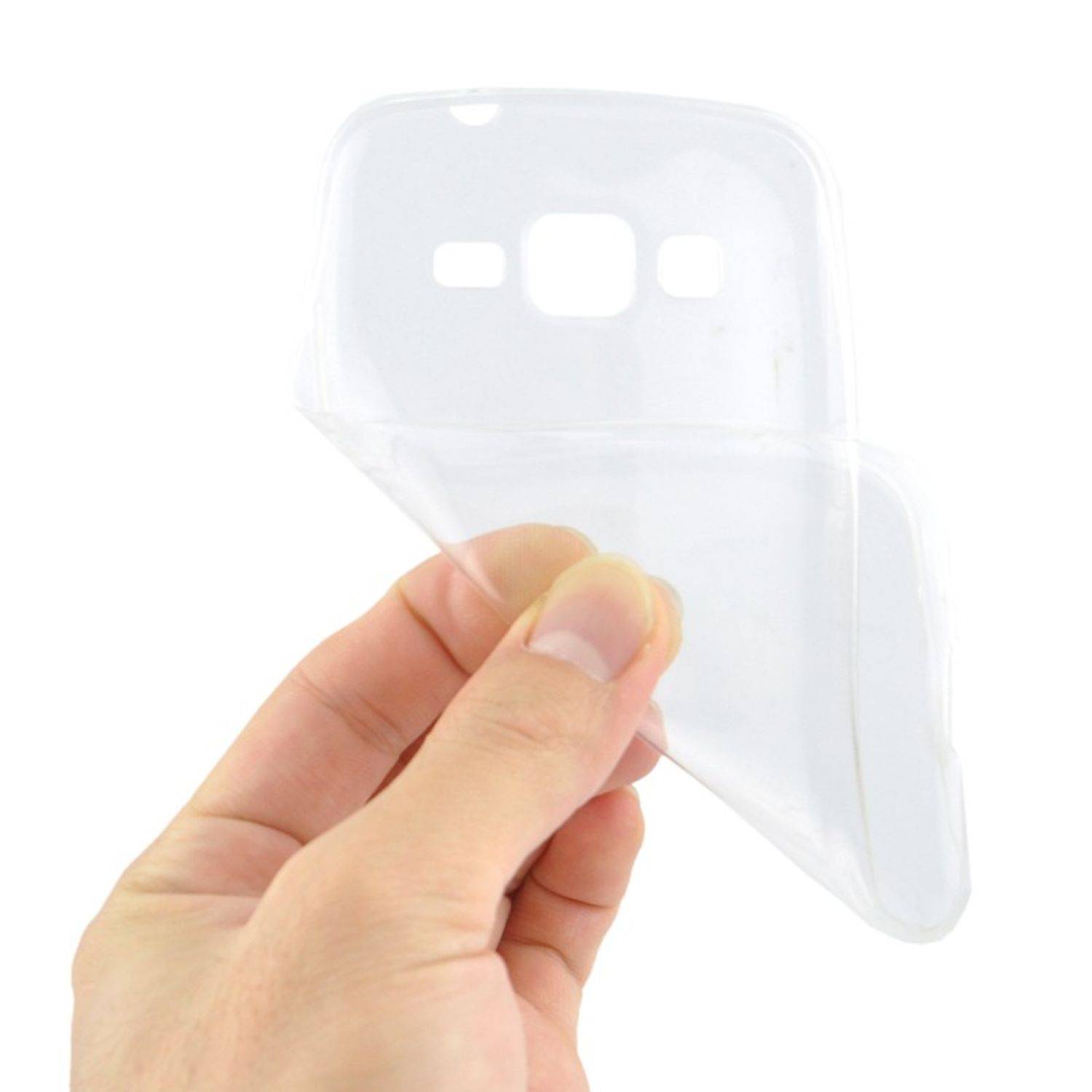 Samsung Galaxy Core Prime Handyhülle Ultra Dünn Bumper Backcover Transparent