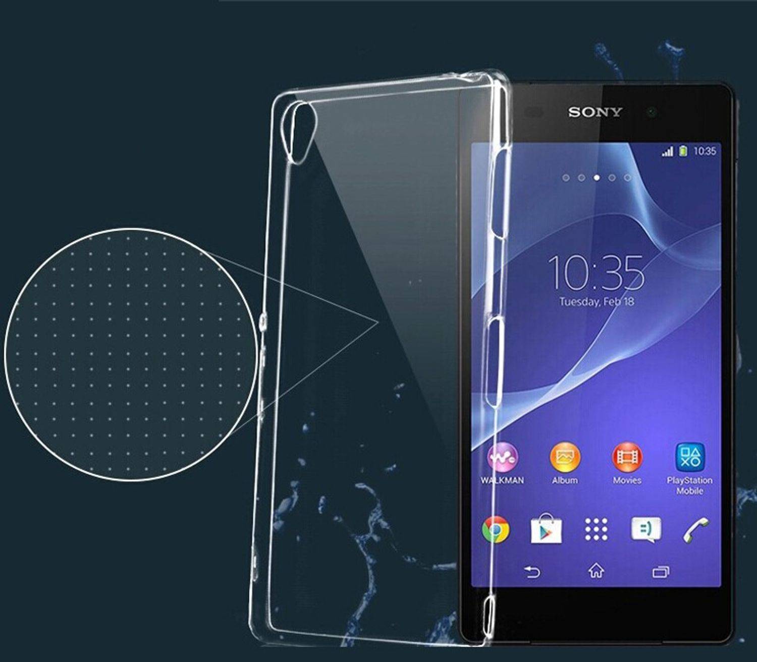 Sony Xperia E4 Handyhülle Ultra Dünn Bumper Backcover Transparent